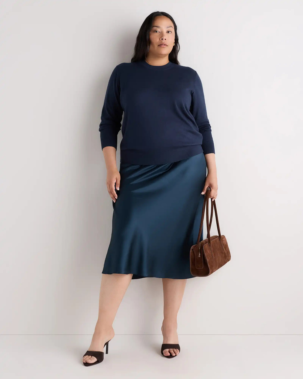 Lightweight Cotton Cashmere Crew Sweater