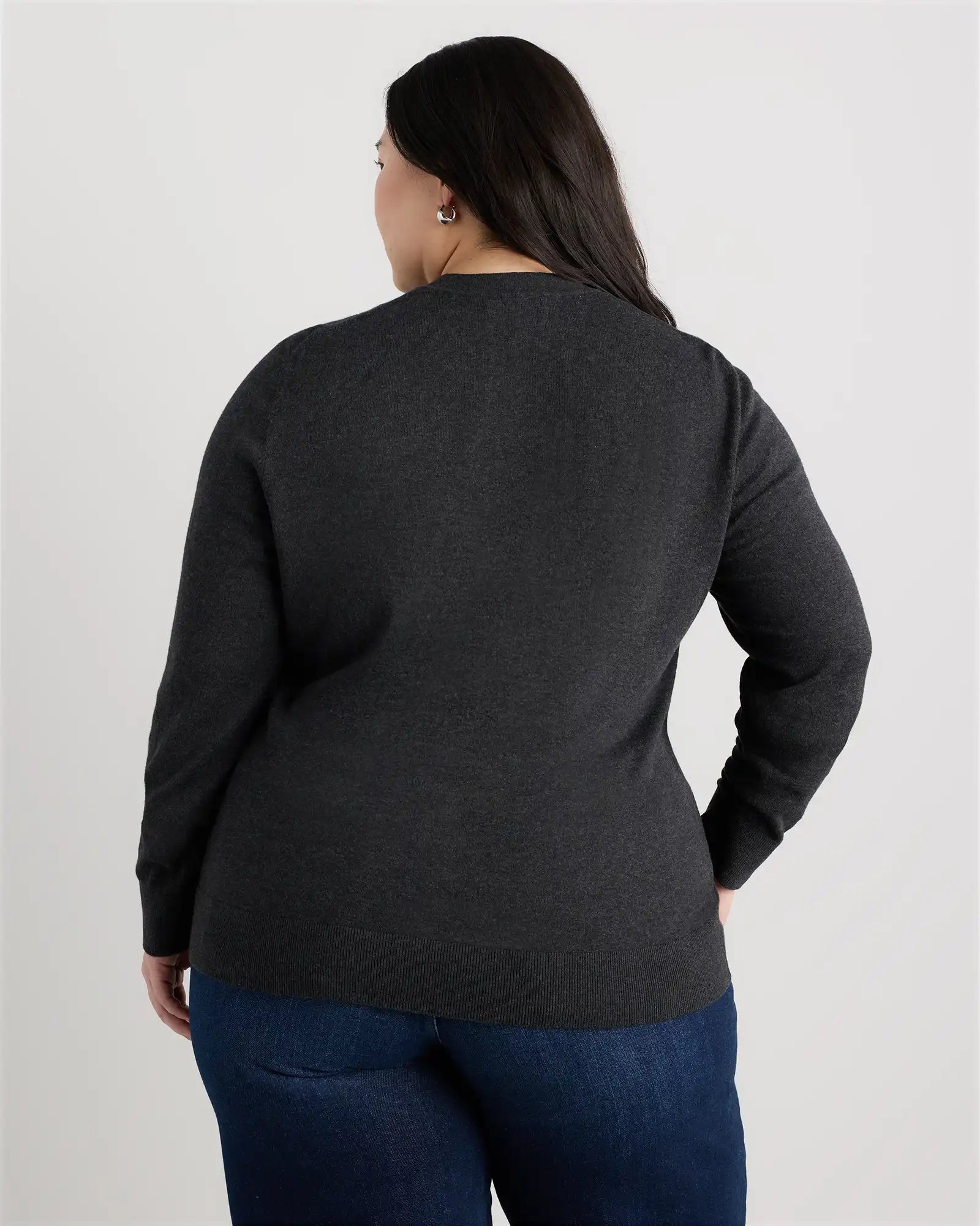 Lightweight Cotton Cashmere Crew Sweater