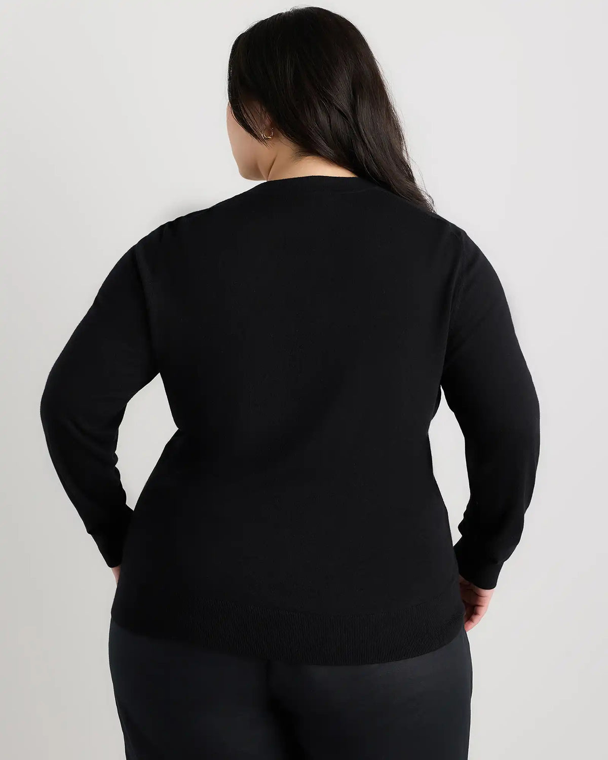 Lightweight Cotton Cashmere V-Neck Sweater