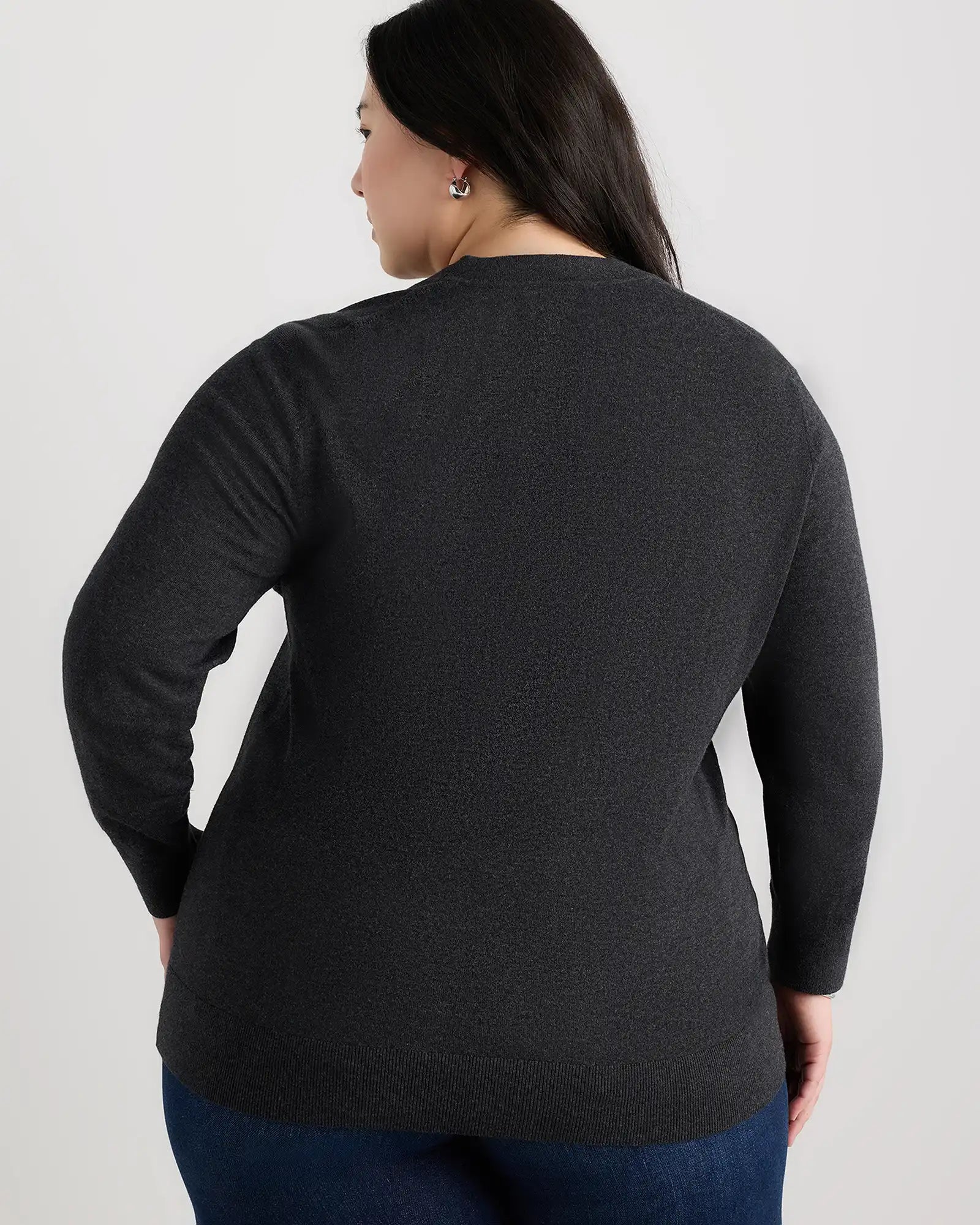Lightweight Cotton Cashmere V-Neck Sweater