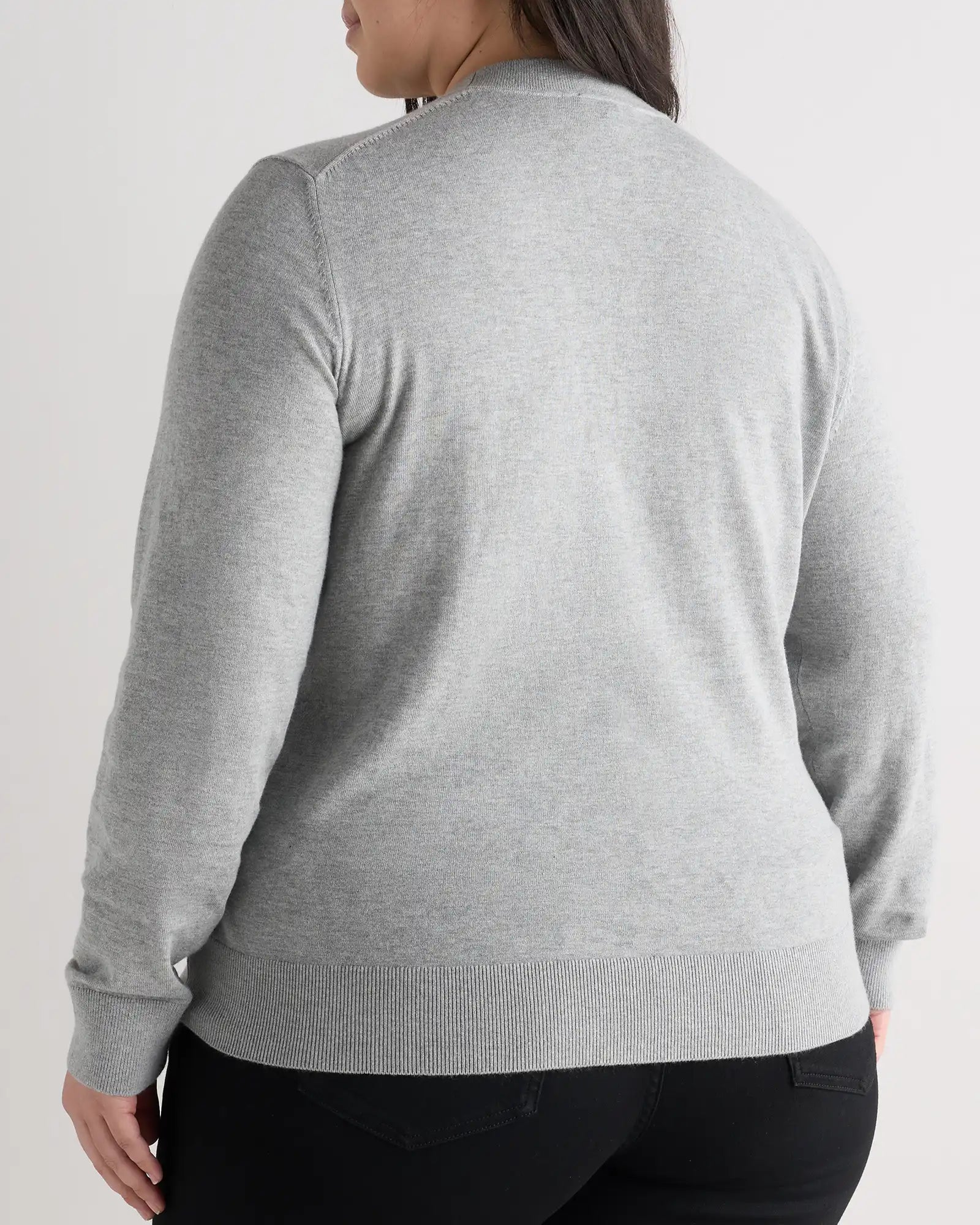 Lightweight Cotton Cashmere V-Neck Sweater