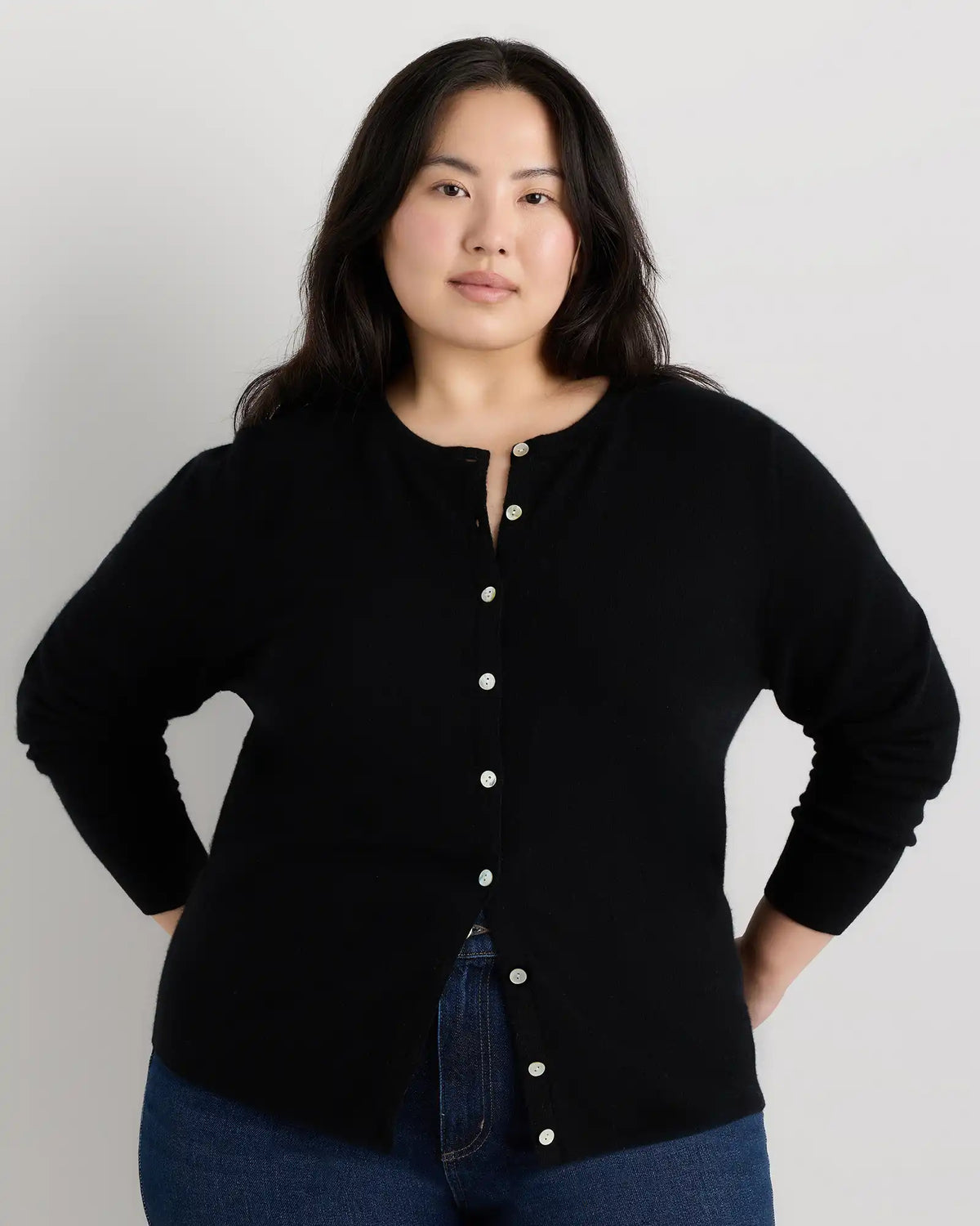 Mongolian Cashmere Cardigan Sweater