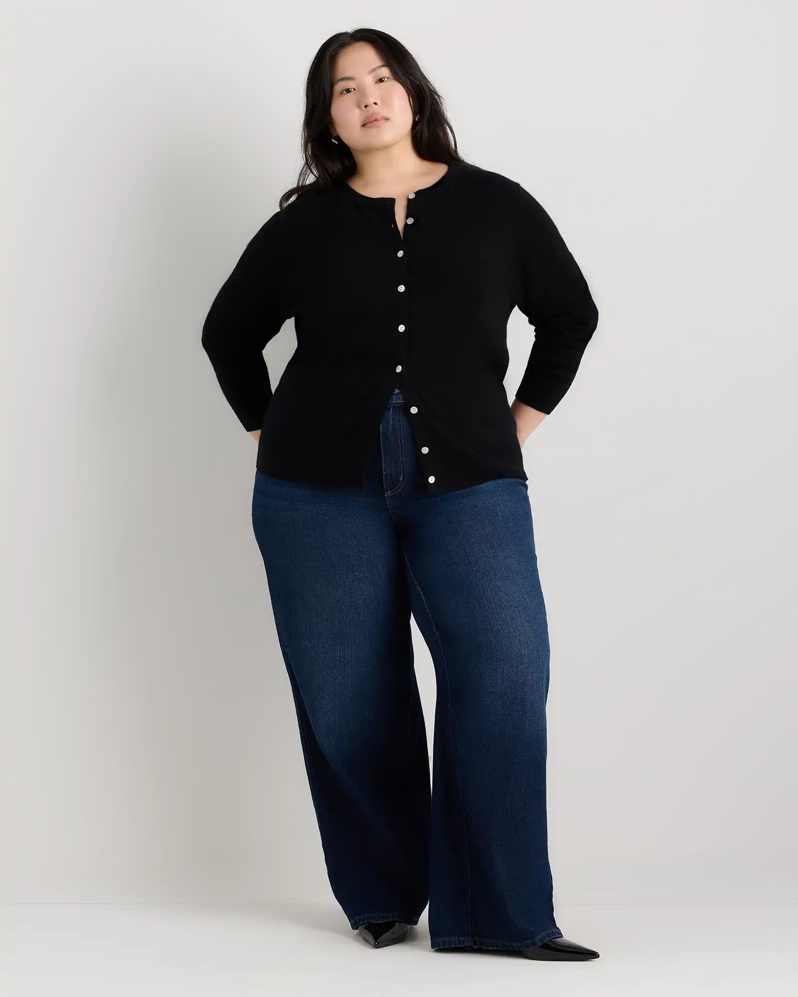 Mongolian Cashmere Cardigan Sweater