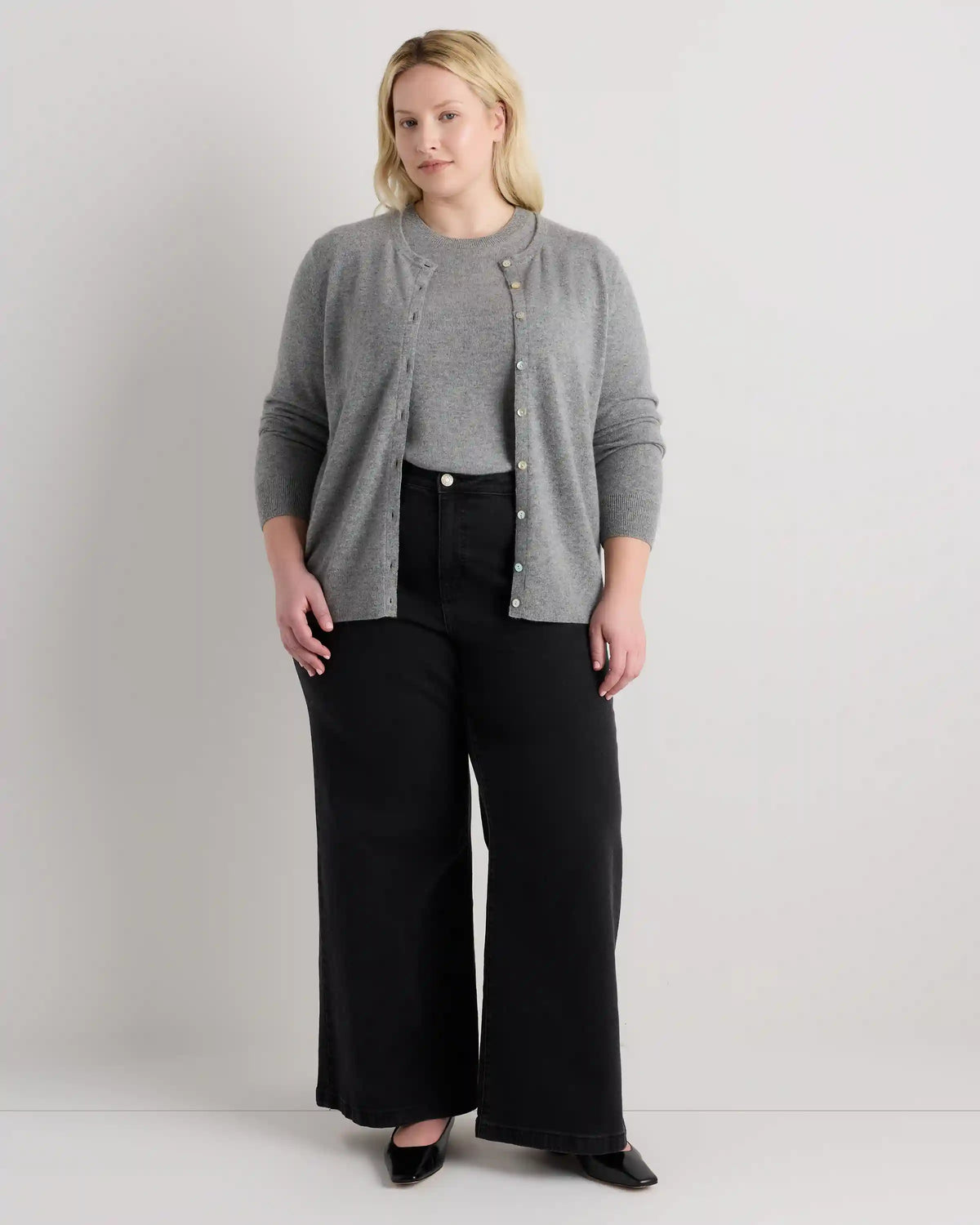 Mongolian Cashmere Cardigan Sweater