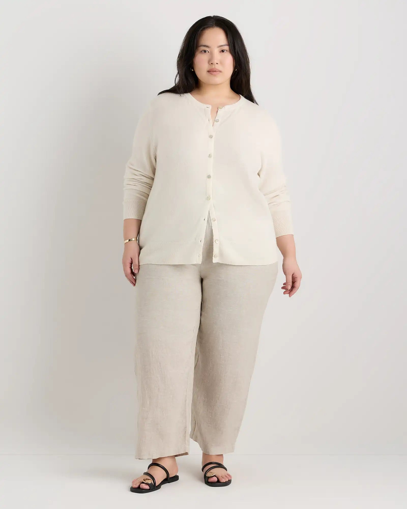 Mongolian Cashmere Cardigan Sweater
