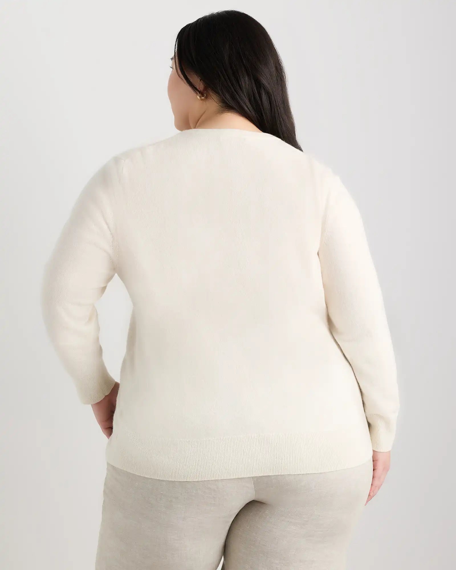 Mongolian Cashmere Cardigan Sweater