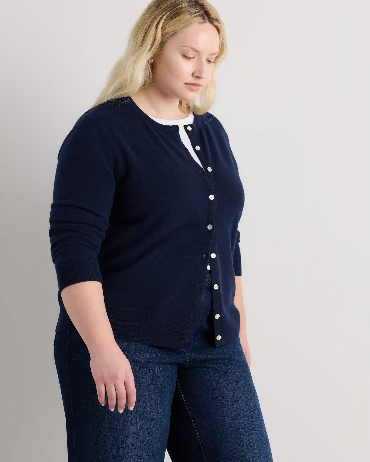 Mongolian Cashmere Cardigan Sweater