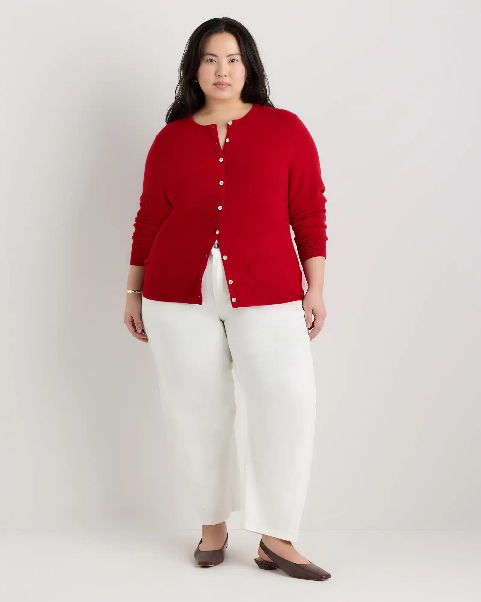 Mongolian Cashmere Cardigan Sweater