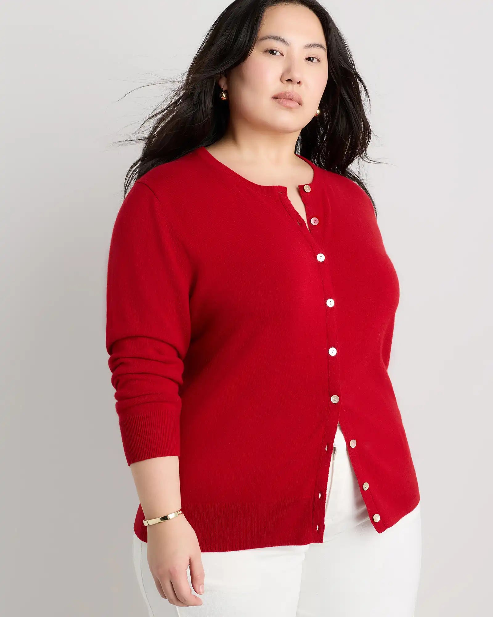 Mongolian Cashmere Cardigan Sweater