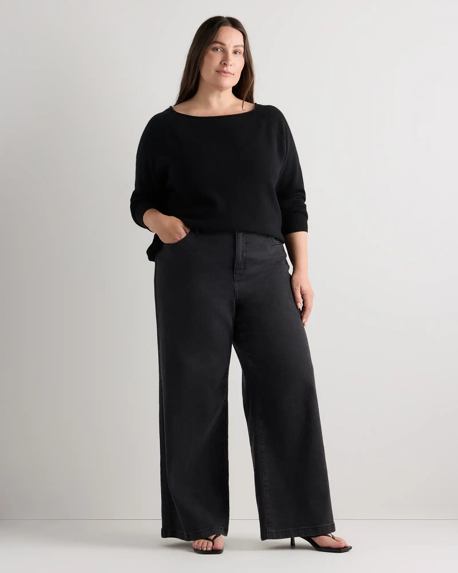 Mongolian Cashmere Boatneck Sweater