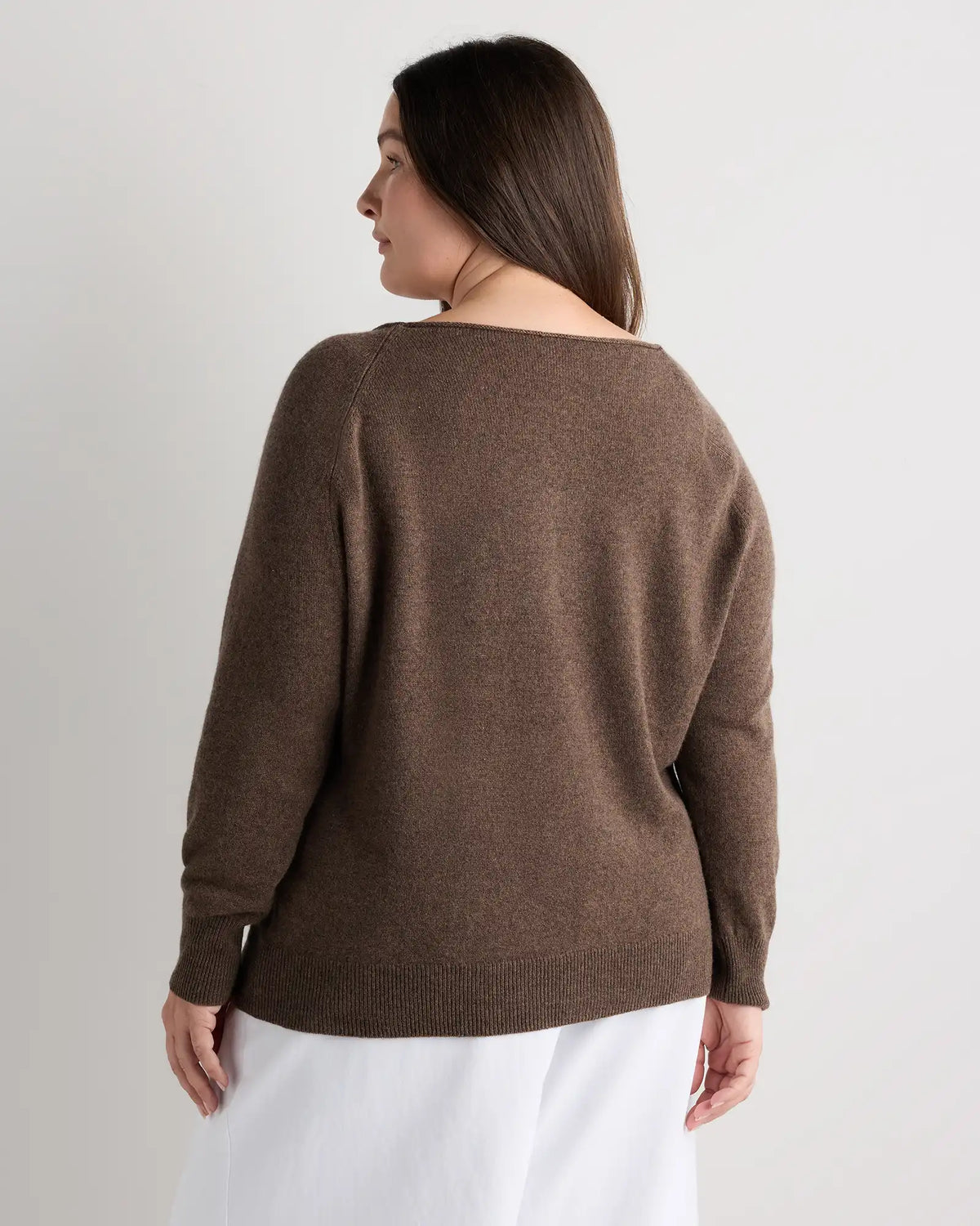 Mongolian Cashmere Boatneck Sweater