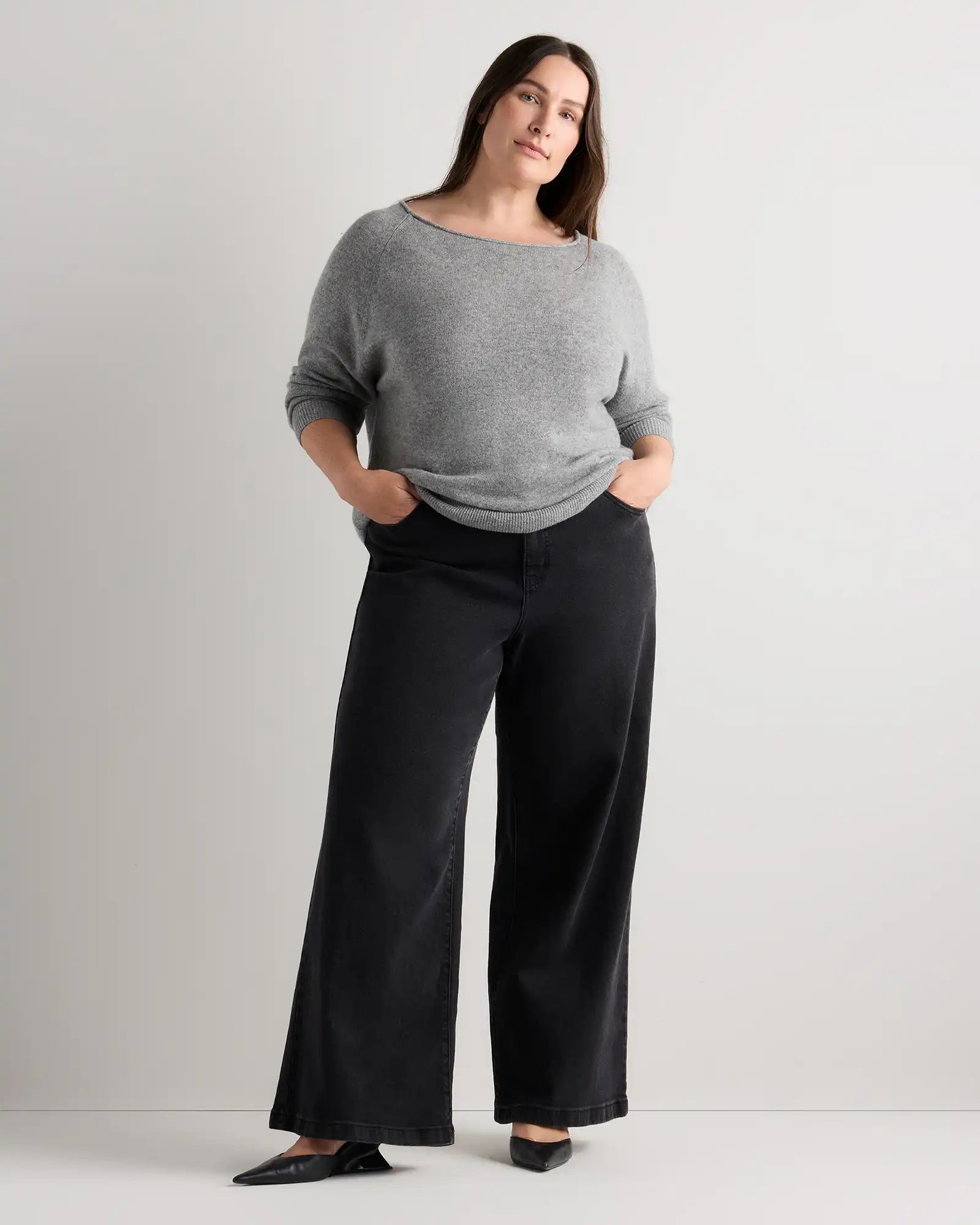 Mongolian Cashmere Boatneck Sweater