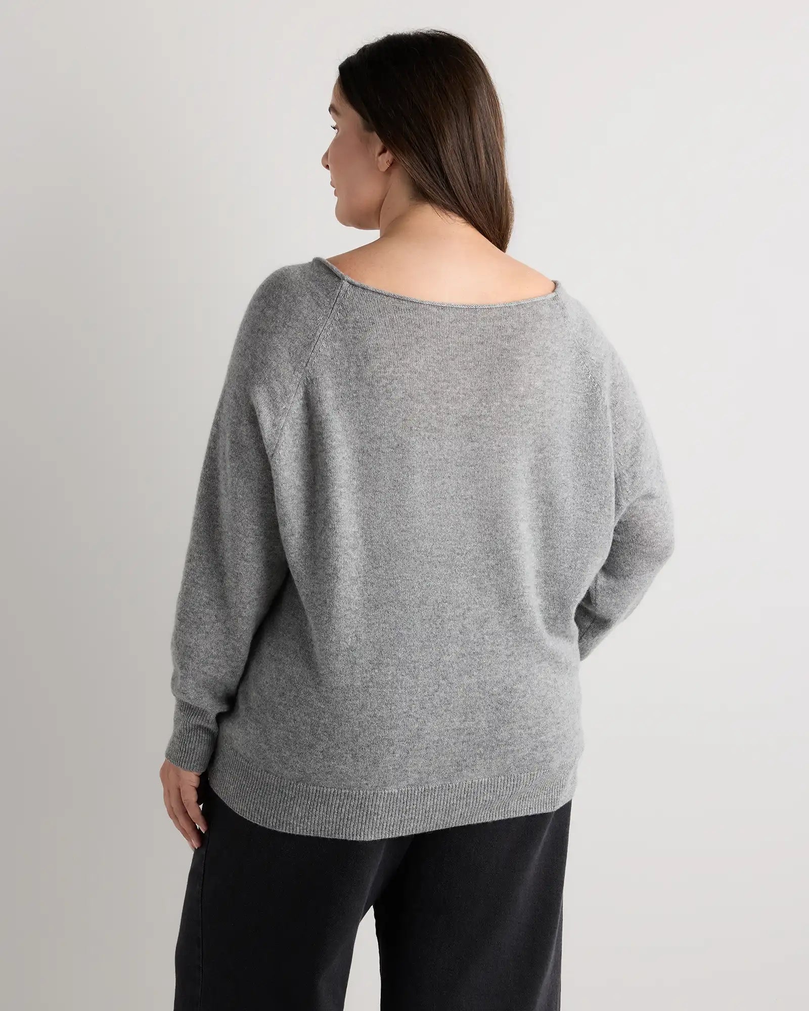 Mongolian Cashmere Boatneck Sweater