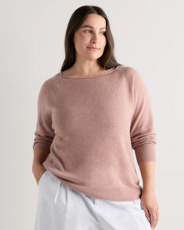 Mongolian Cashmere Boatneck Sweater