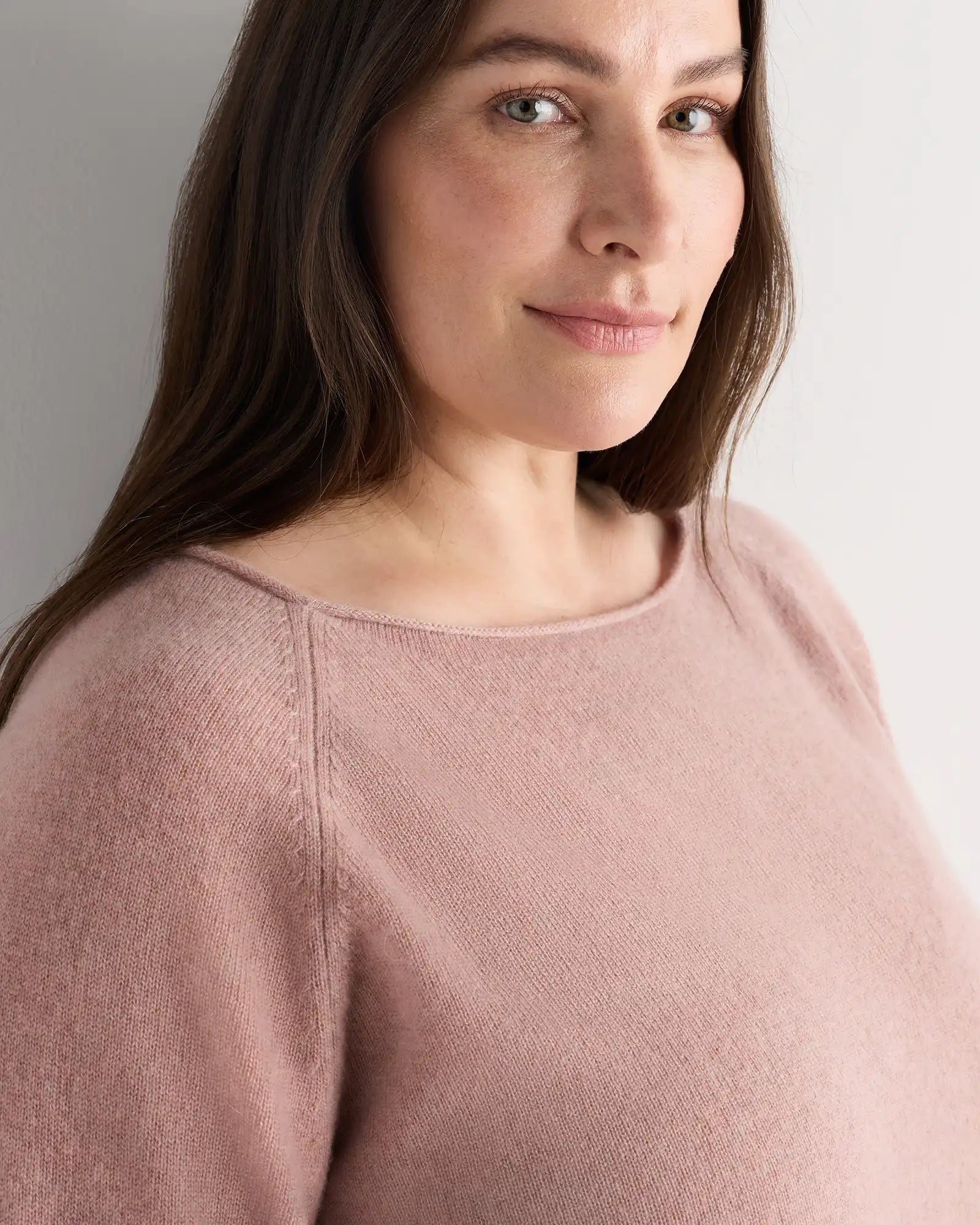 Mongolian Cashmere Boatneck Sweater