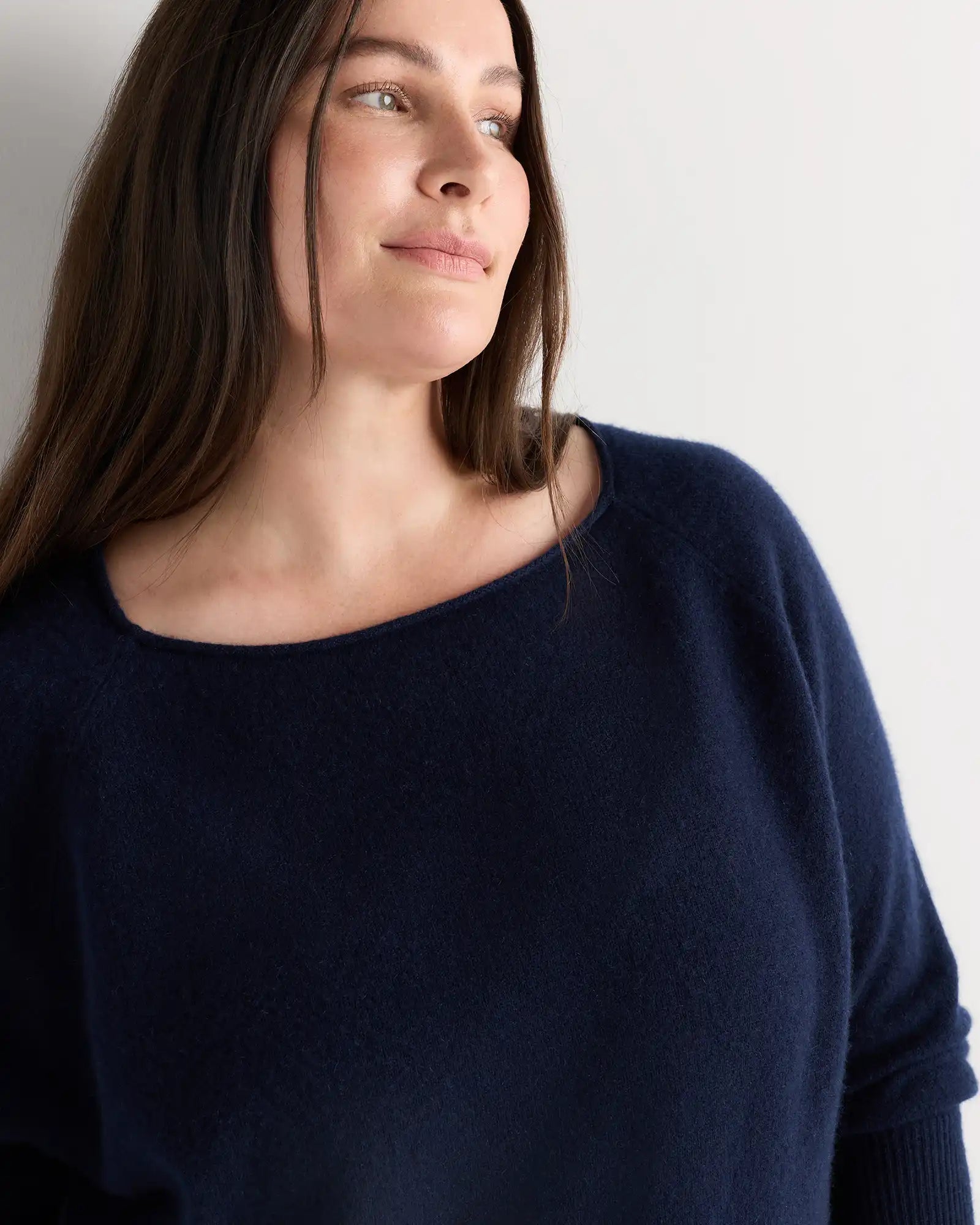 Mongolian Cashmere Boatneck Sweater