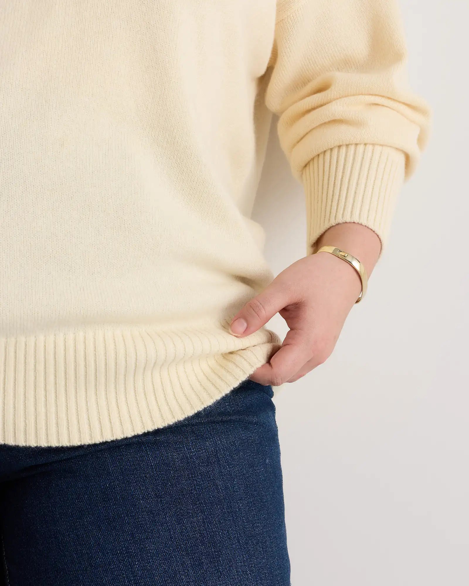 Mongolian Cashmere Oversized V-Neck Sweater