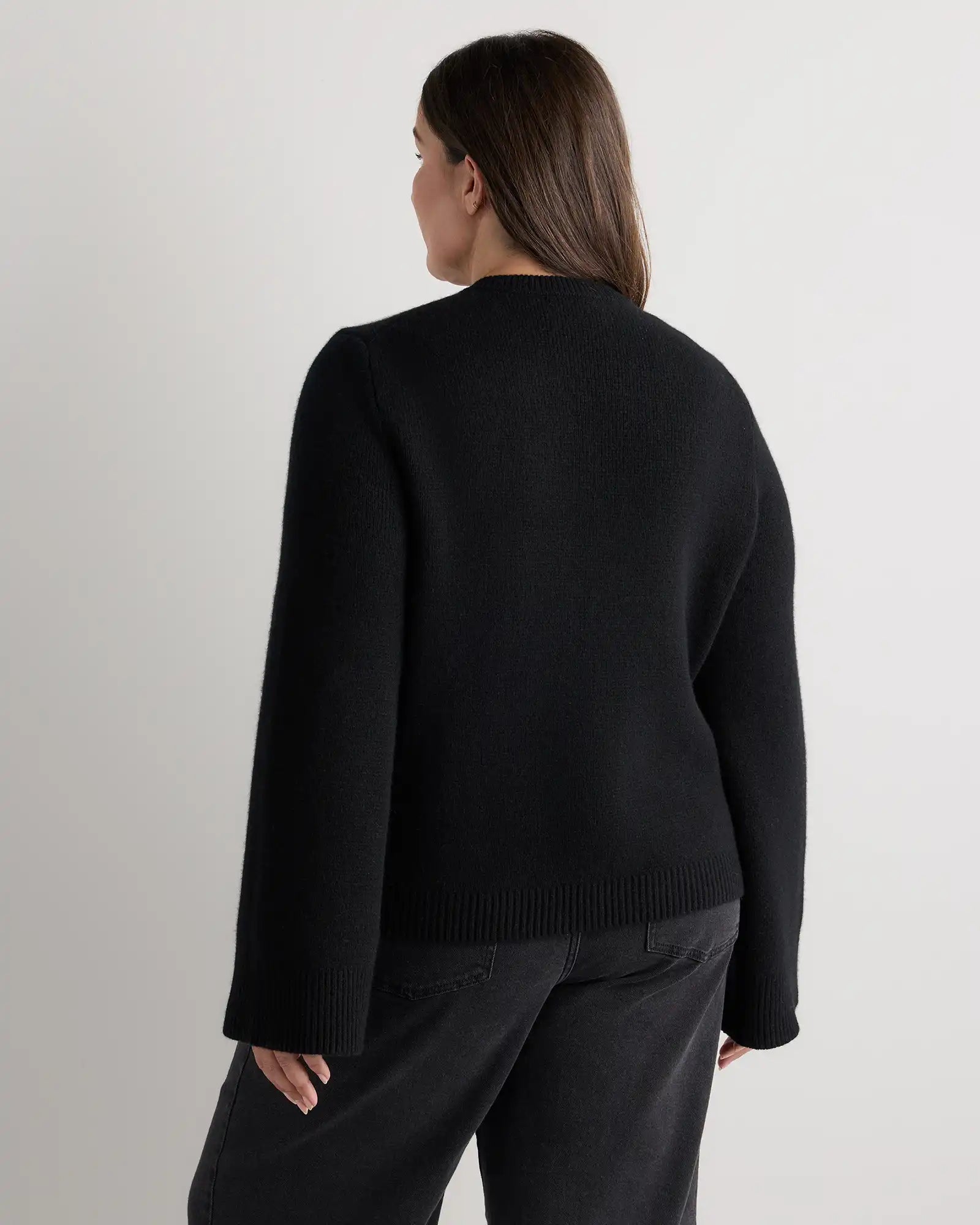 Mongolian Cashmere Structured Cardigan