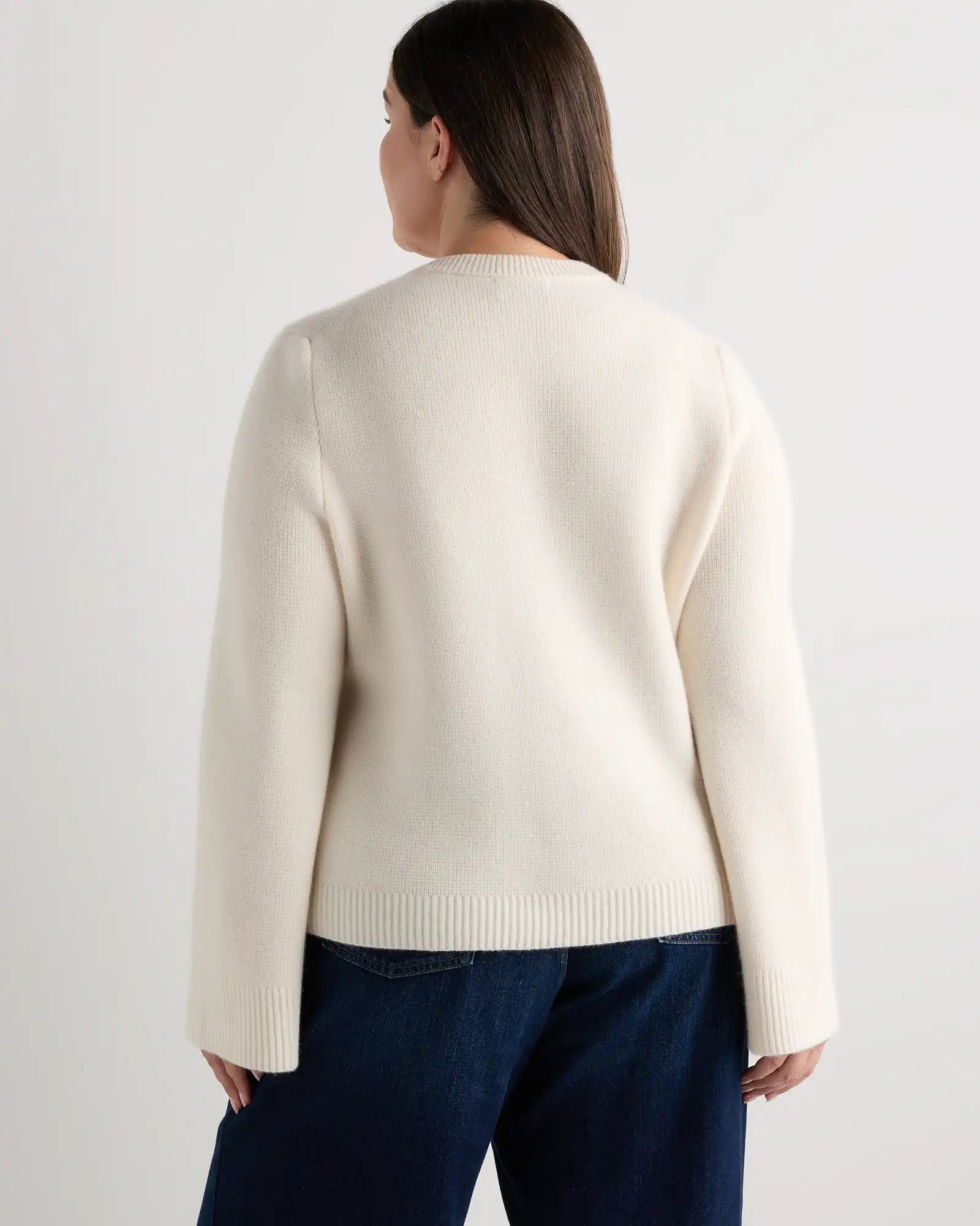 Mongolian Cashmere Structured Cardigan