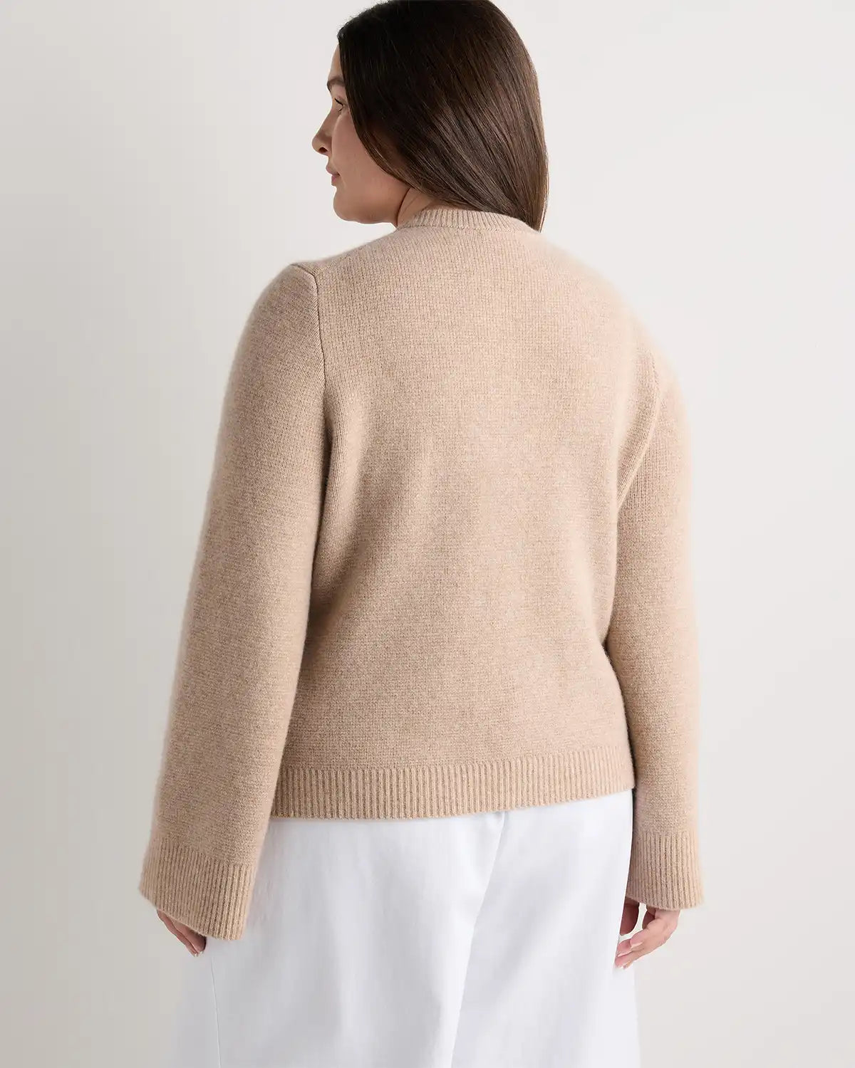 Mongolian Cashmere Structured Cardigan