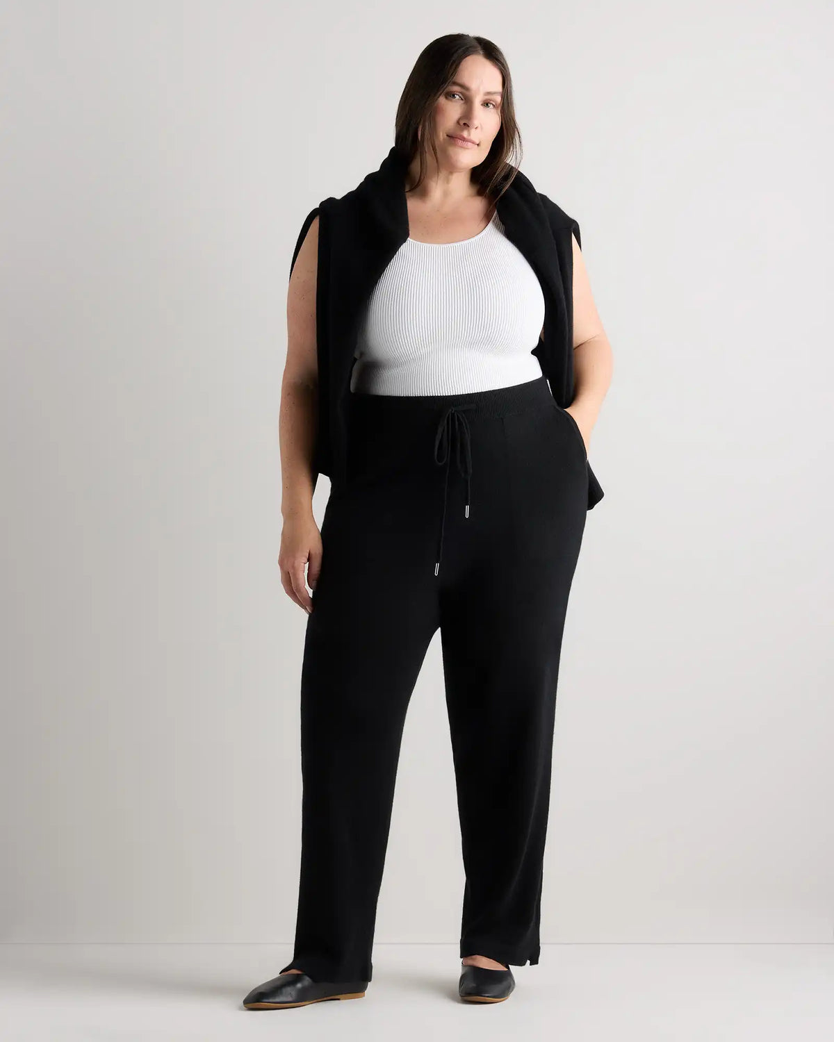 Mongolian Cashmere Straight Leg Pants