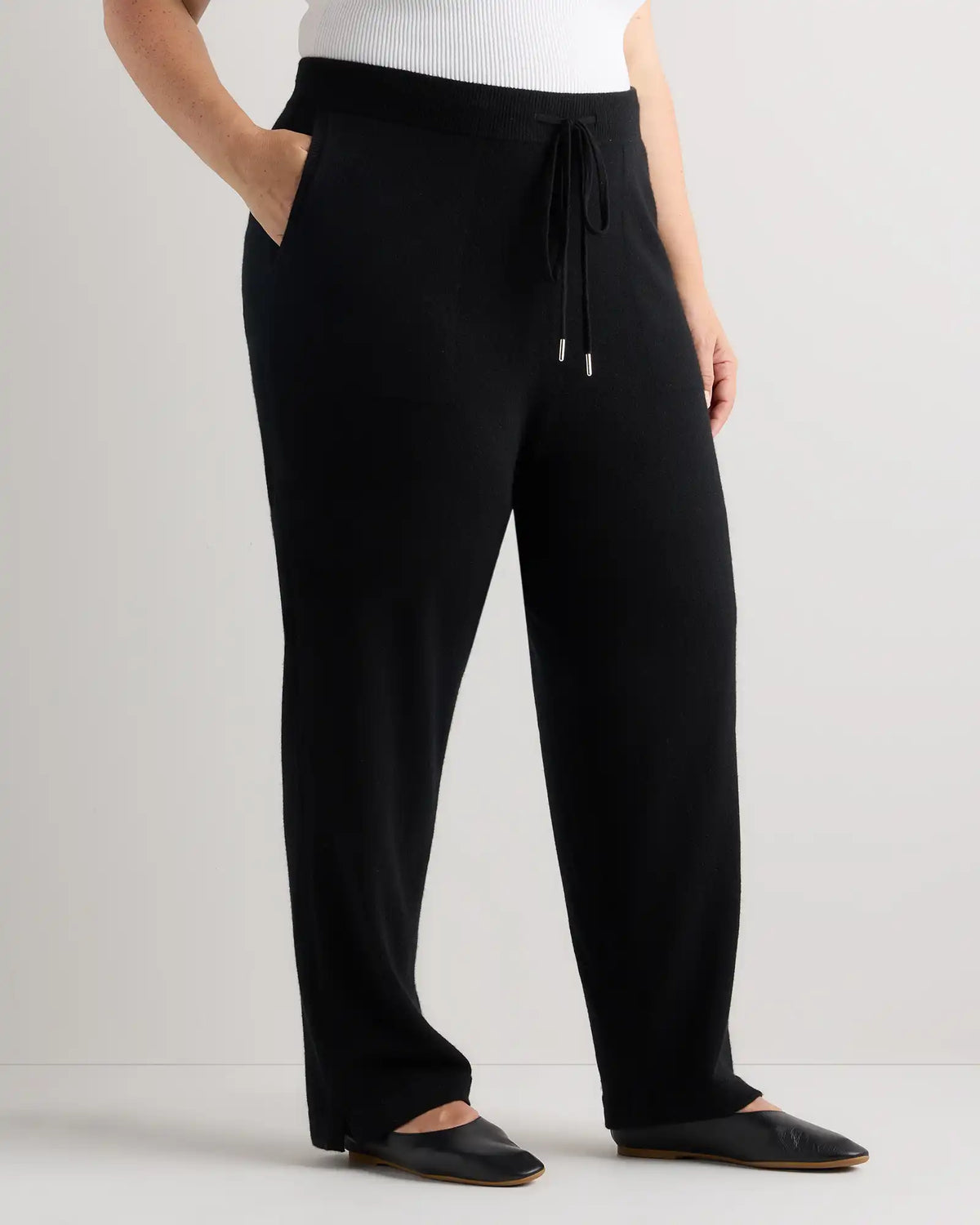 Mongolian Cashmere Straight Leg Pants