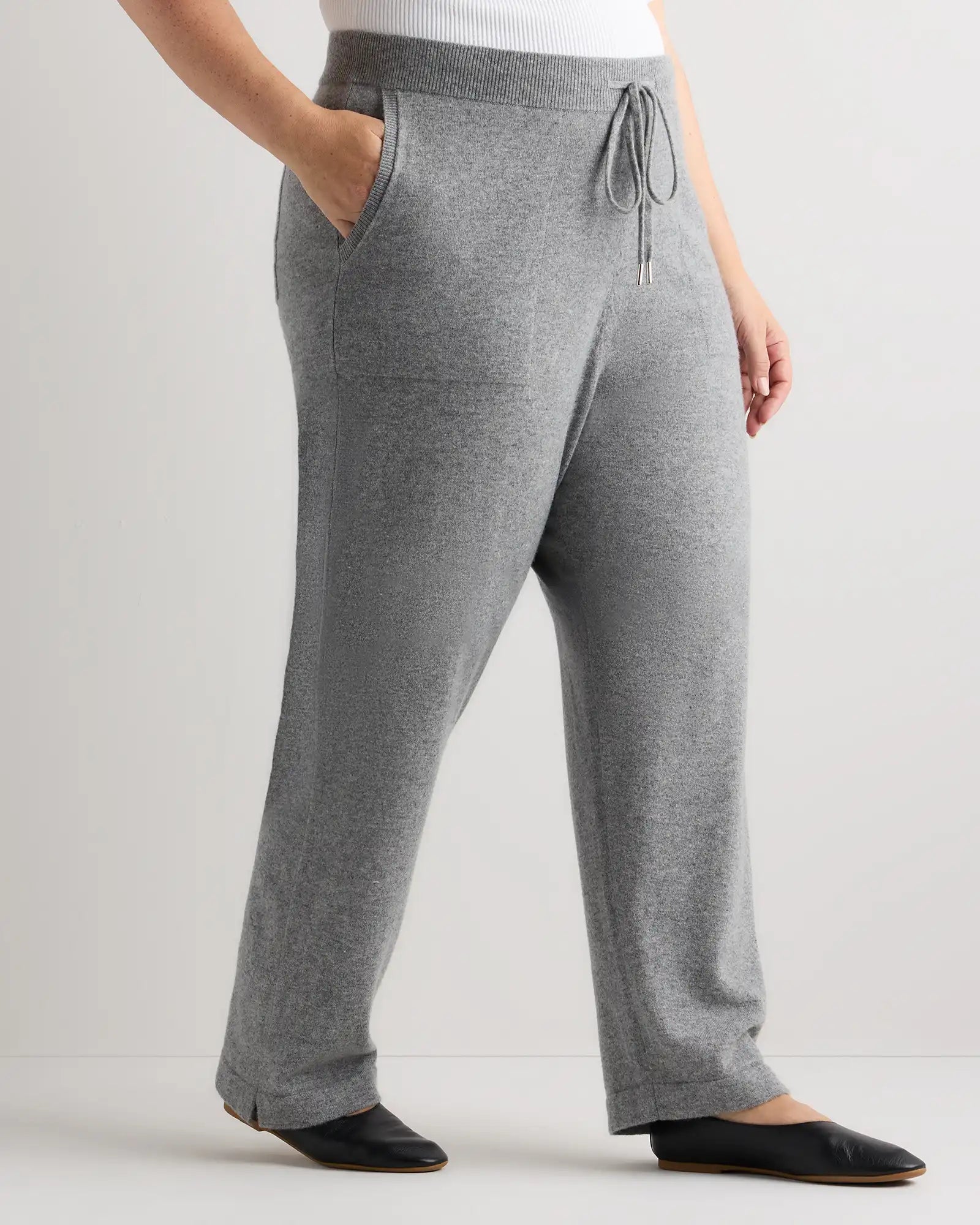 Mongolian Cashmere Straight Leg Pants