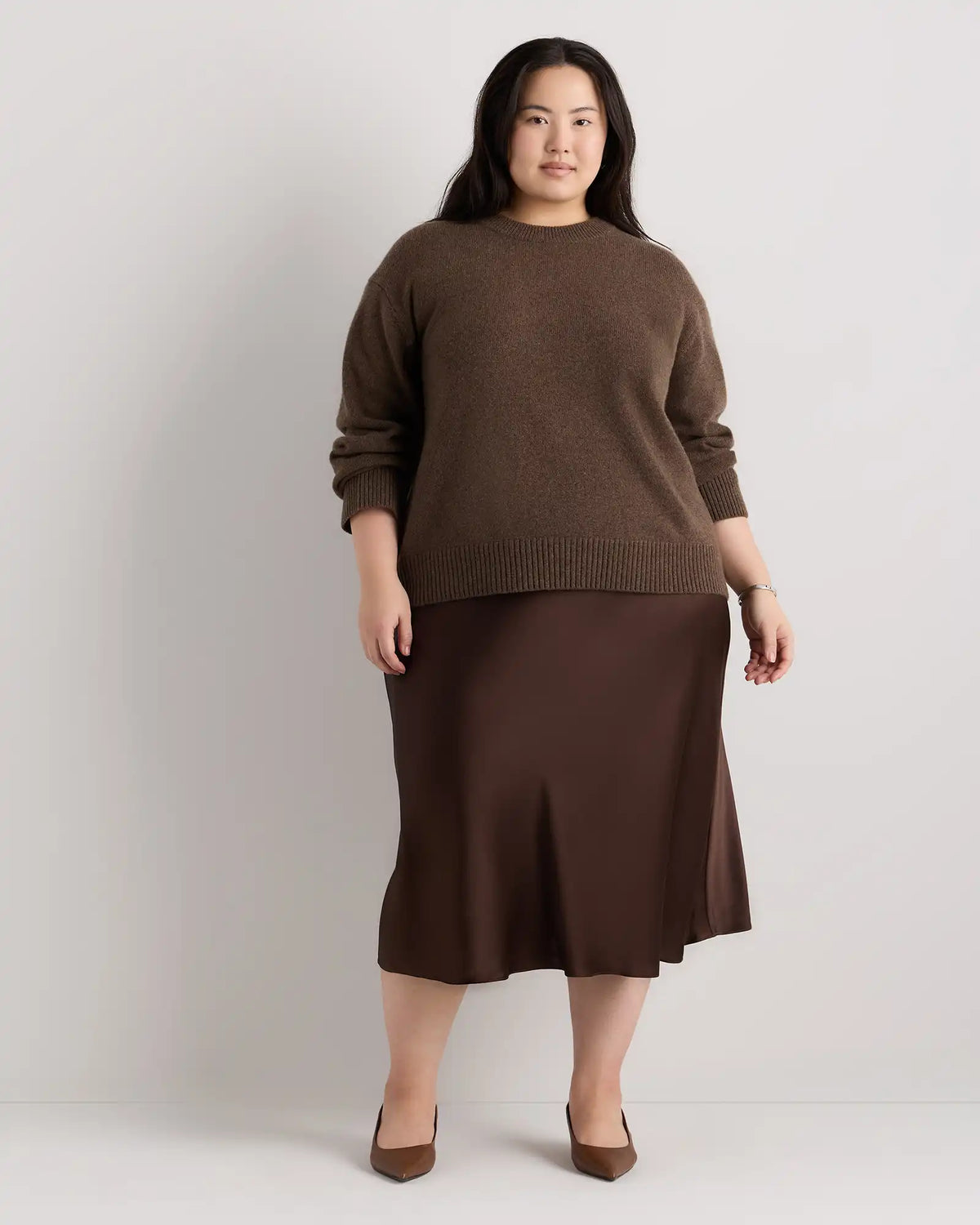 Mongolian Cashmere Oversized Crewneck Sweater