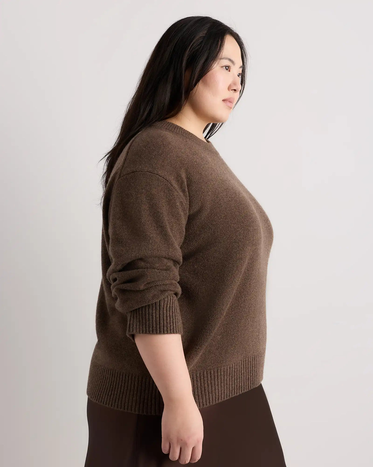 Mongolian Cashmere Oversized Crewneck Sweater
