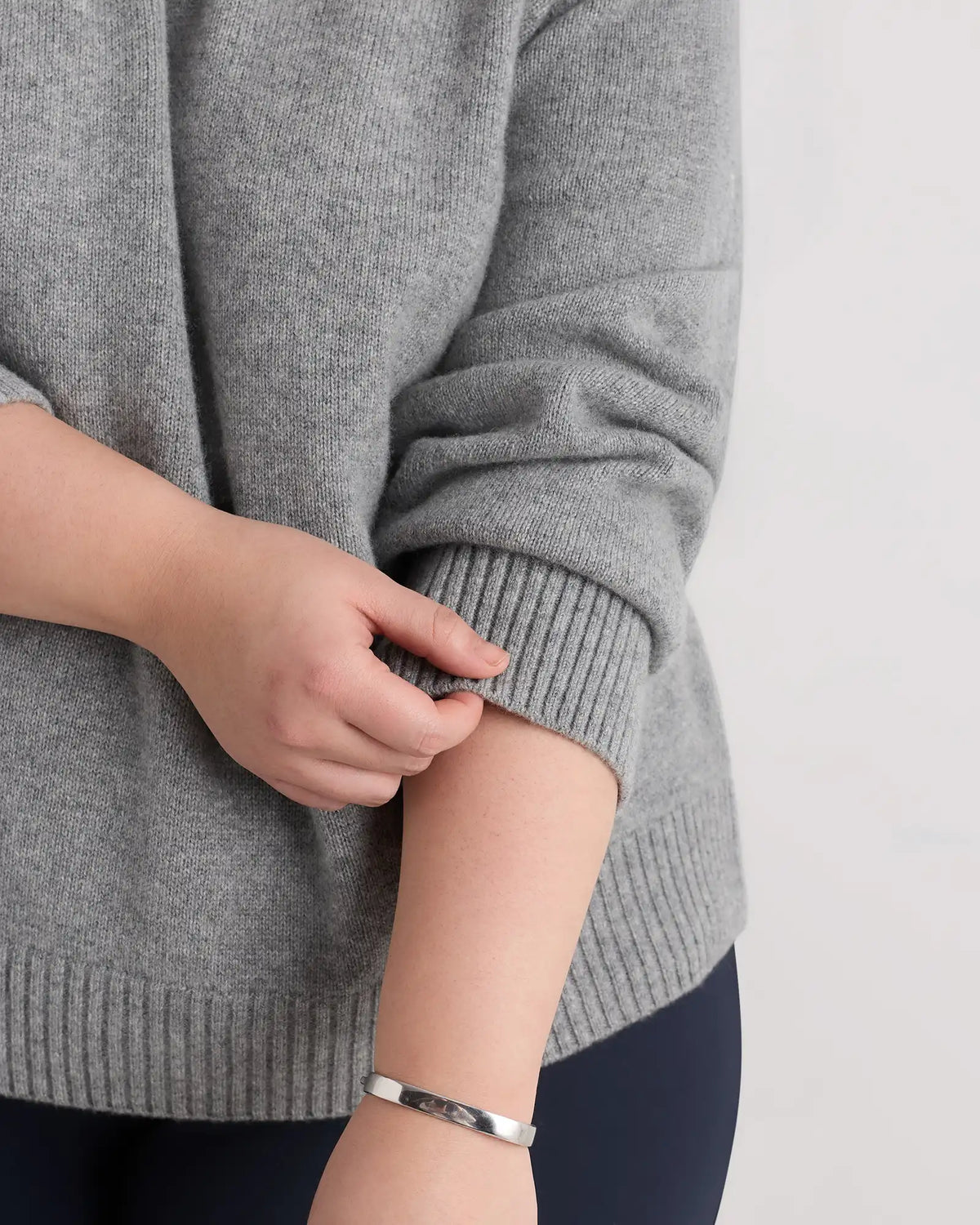 Mongolian Cashmere Oversized Crewneck Sweater