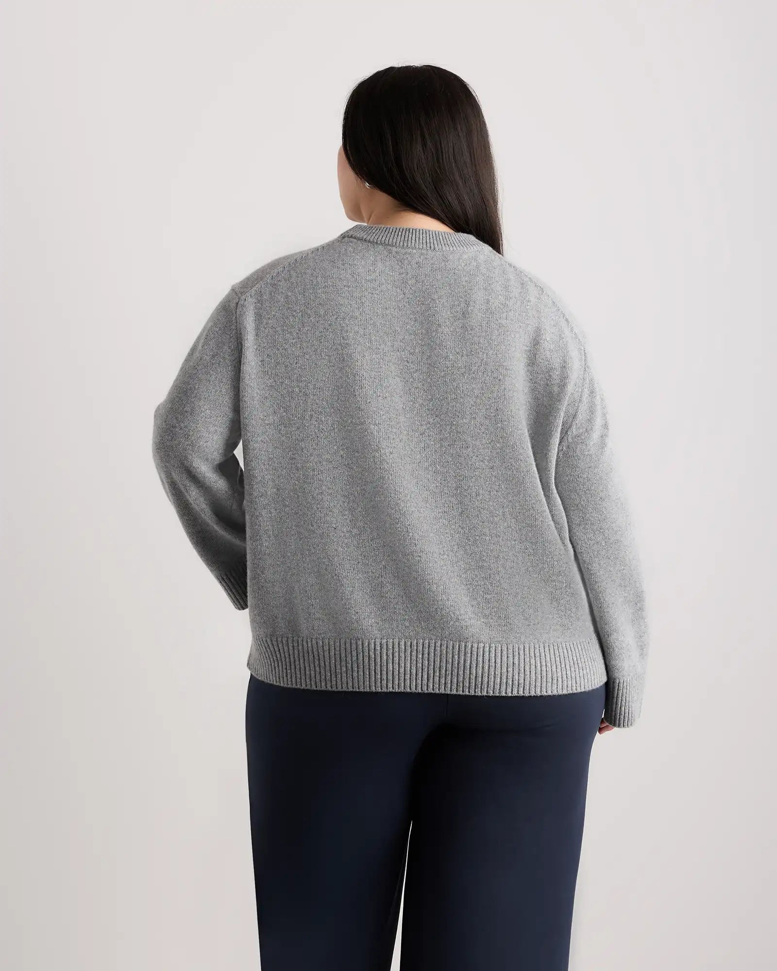 Mongolian Cashmere Oversized Crewneck Sweater