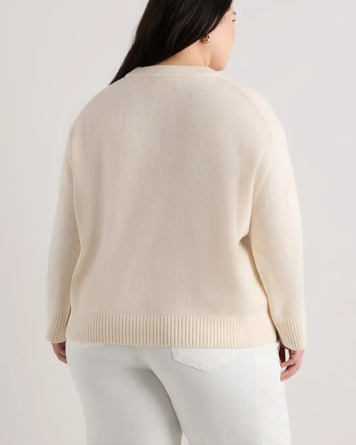 Mongolian Cashmere Oversized Crewneck Sweater