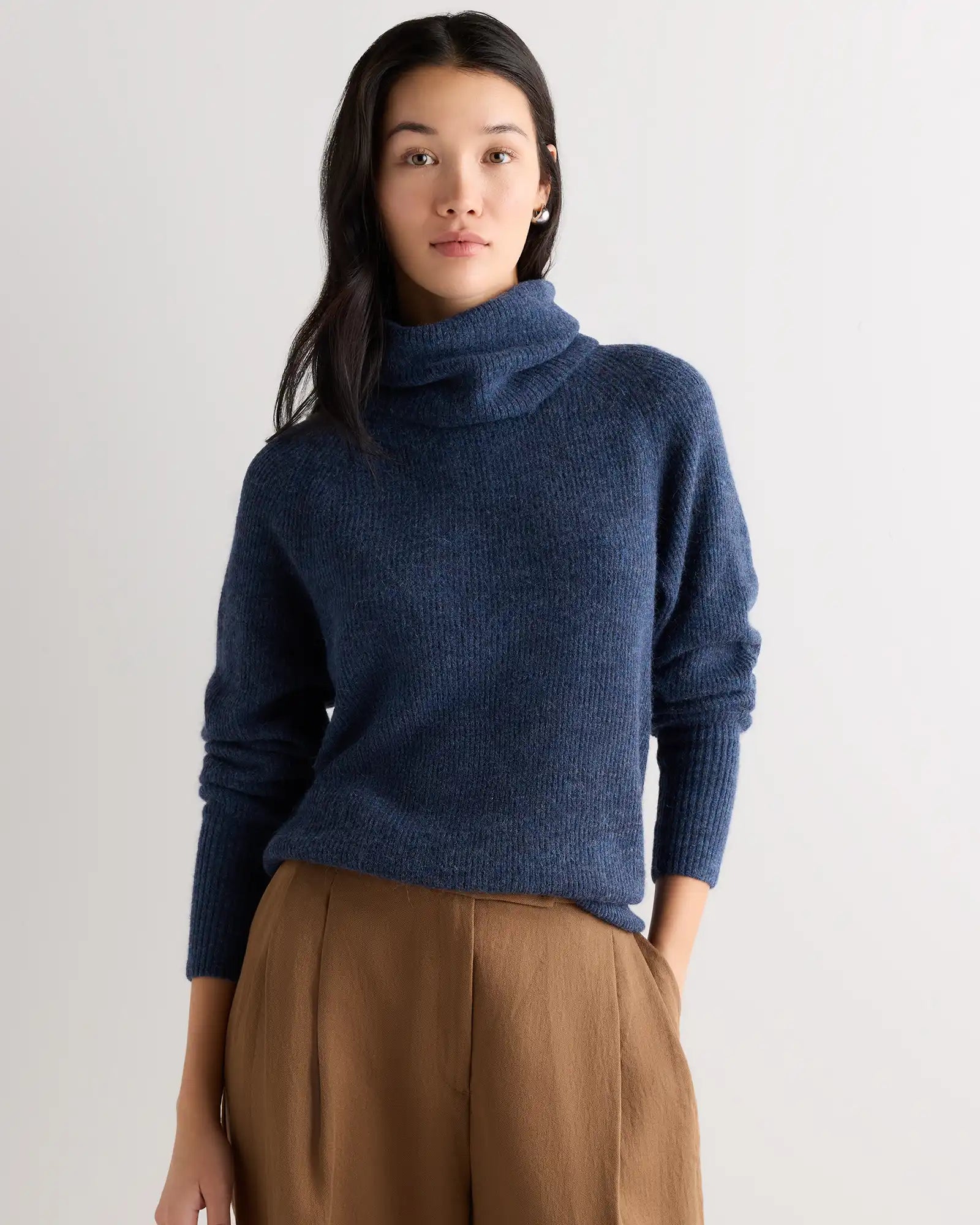 Lightweight Baby Alpaca Turtleneck