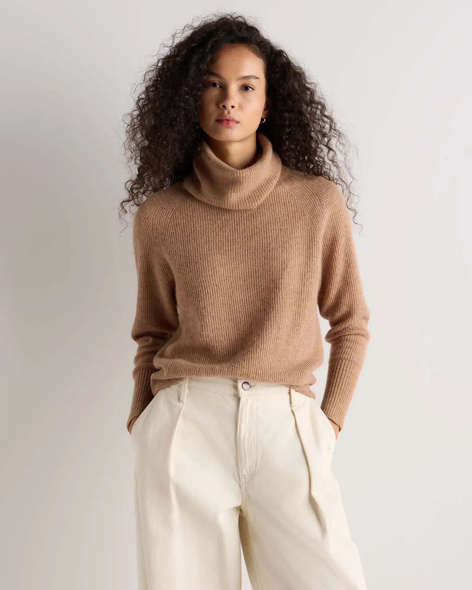 Lightweight Baby Alpaca Turtleneck