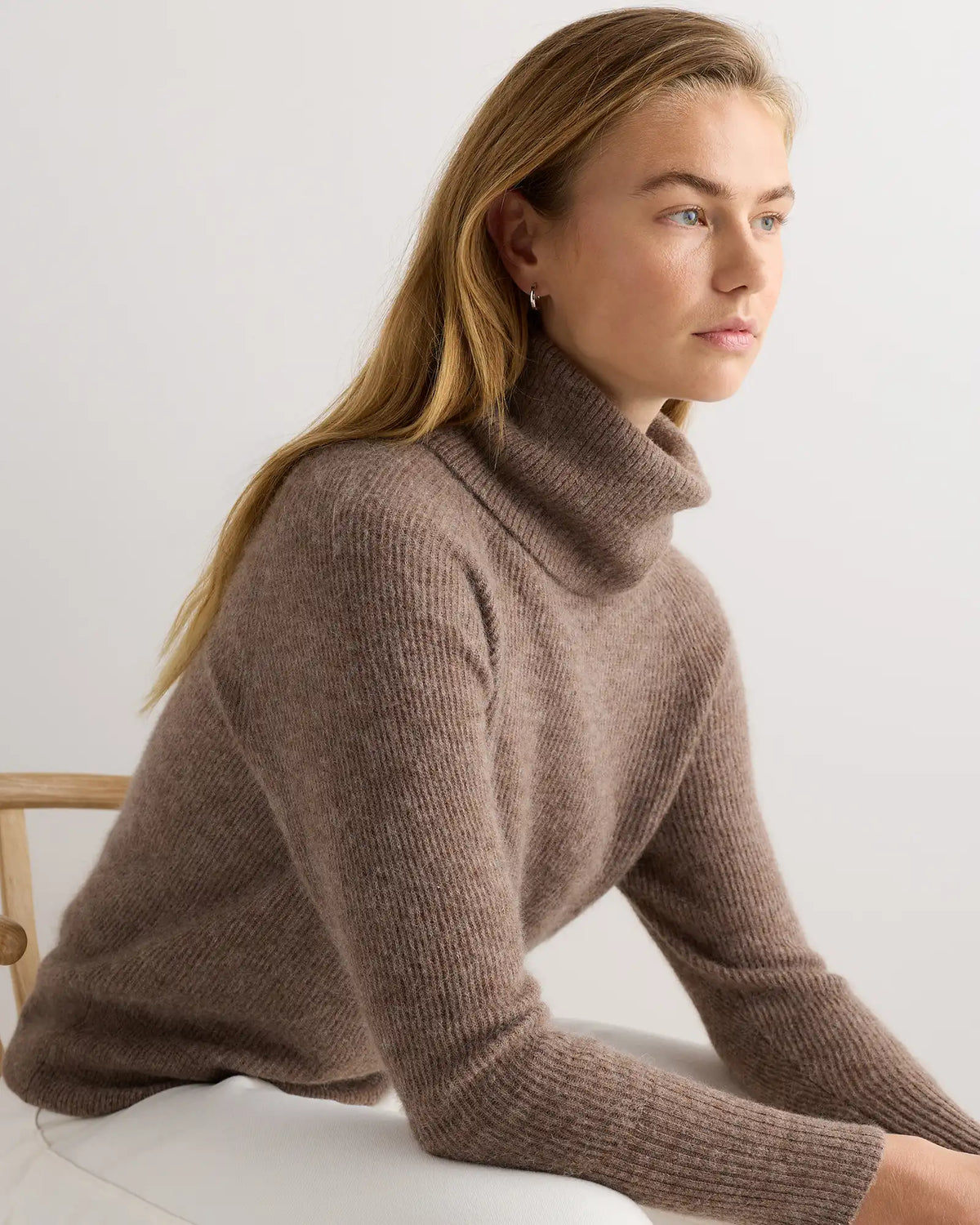Lightweight Baby Alpaca Turtleneck