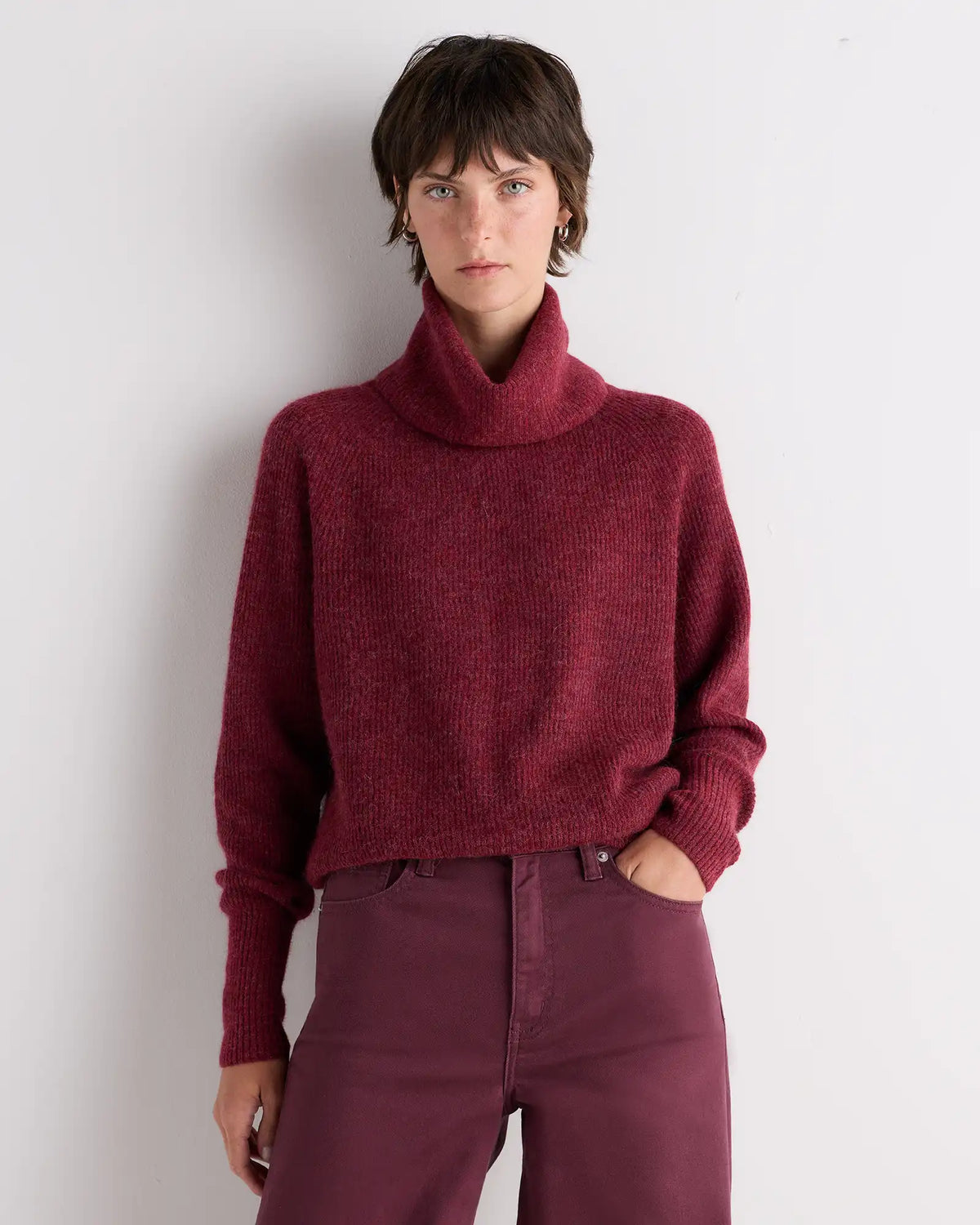 Lightweight Baby Alpaca Turtleneck