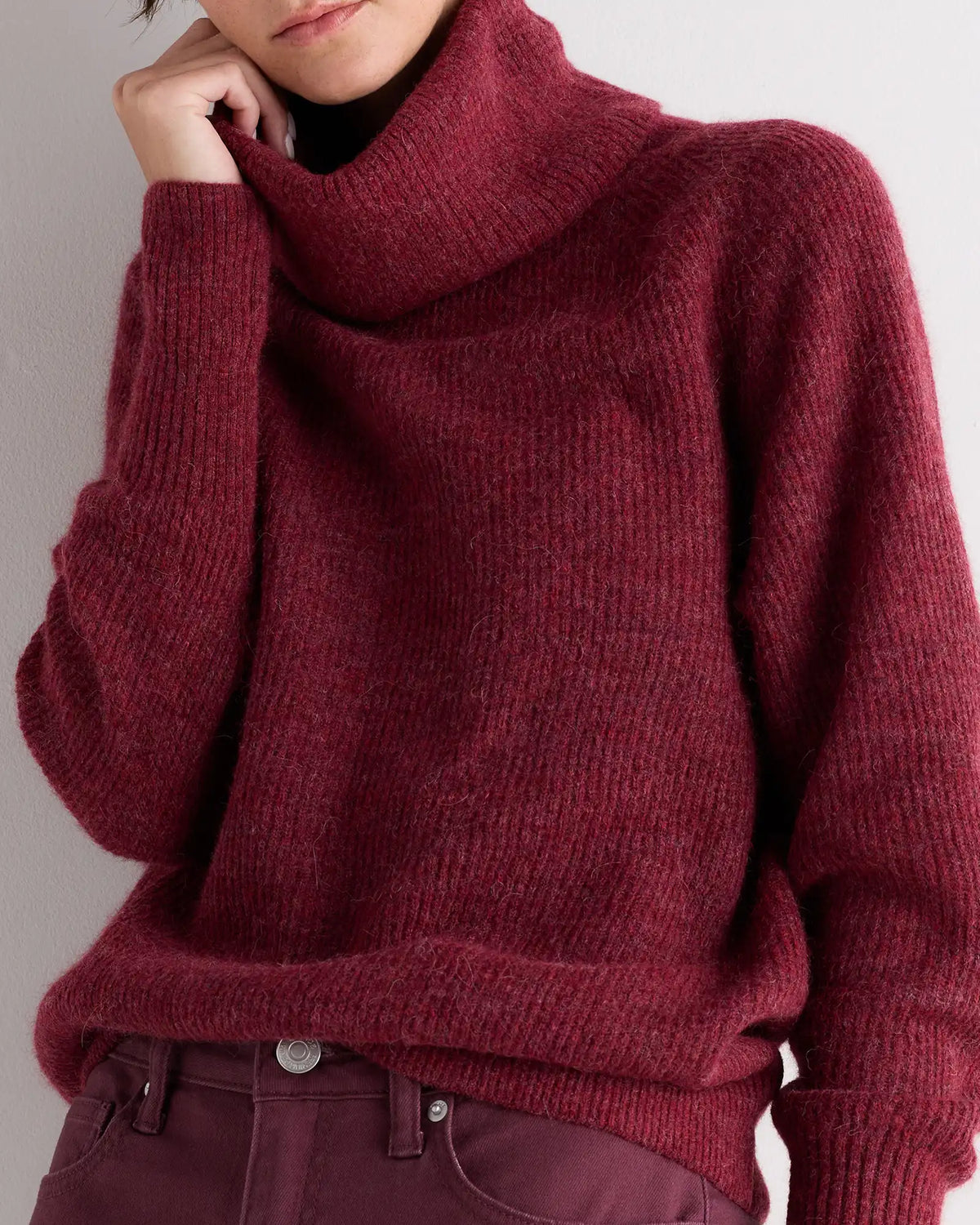 Lightweight Baby Alpaca Turtleneck