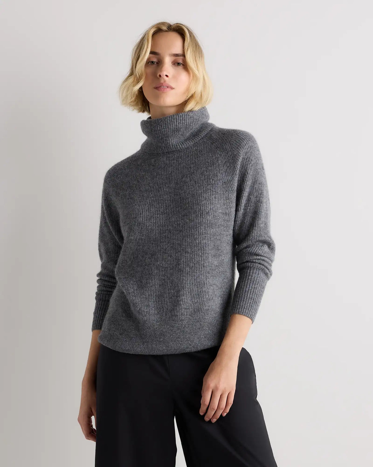 Lightweight Baby Alpaca Turtleneck