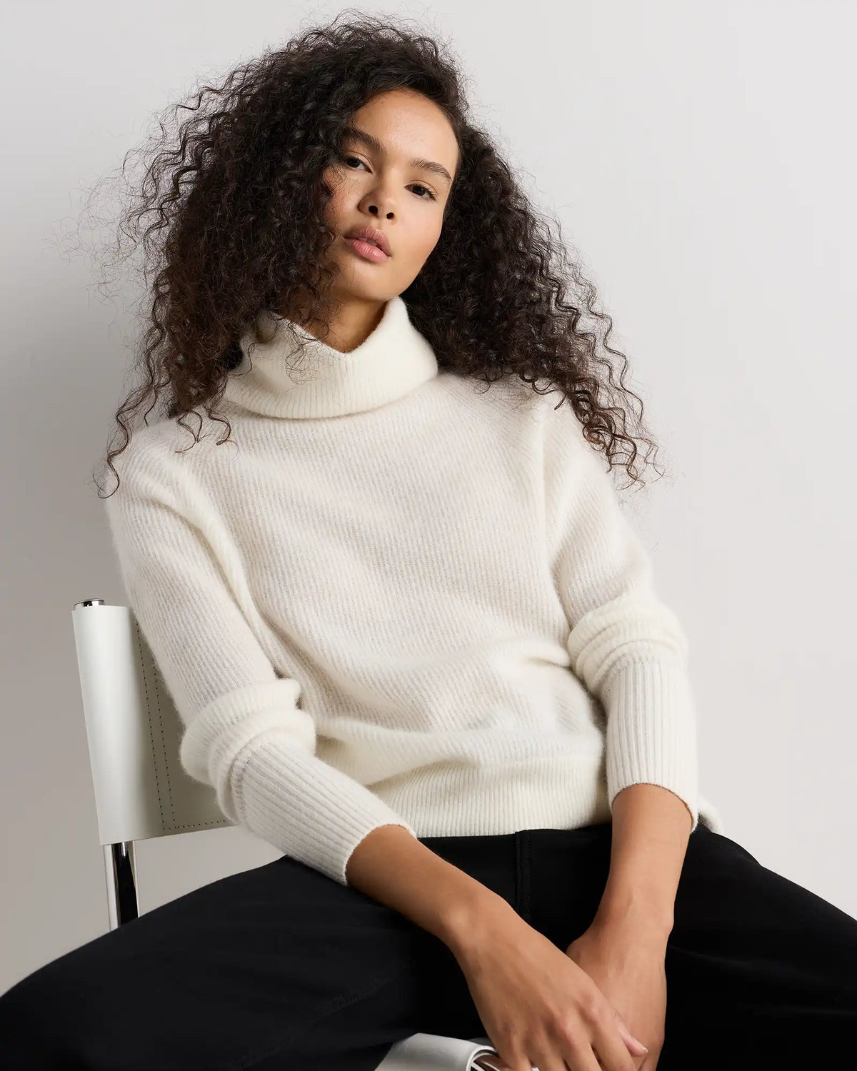 Lightweight Baby Alpaca Turtleneck