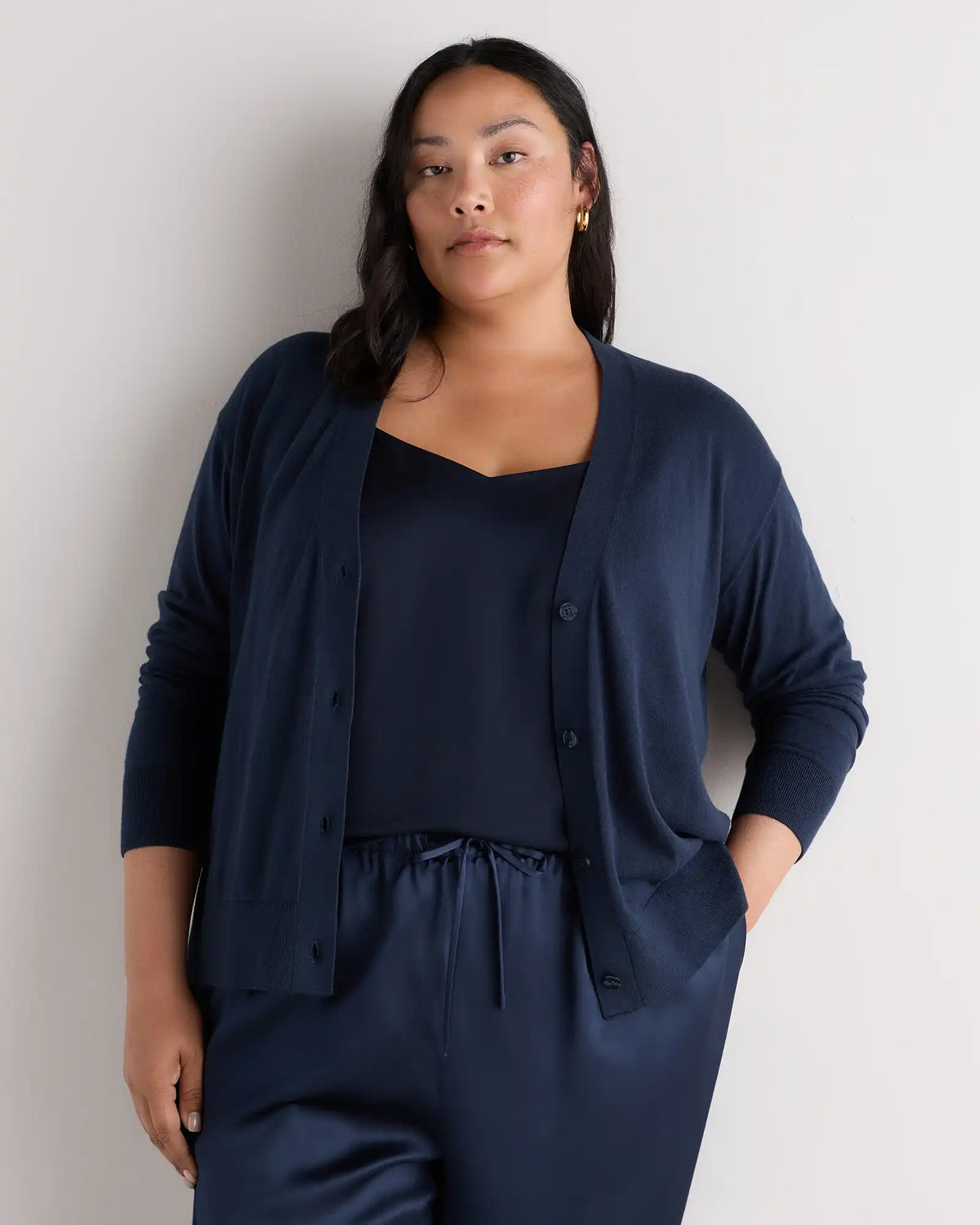 Lightweight Cotton Cashmere Cardigan