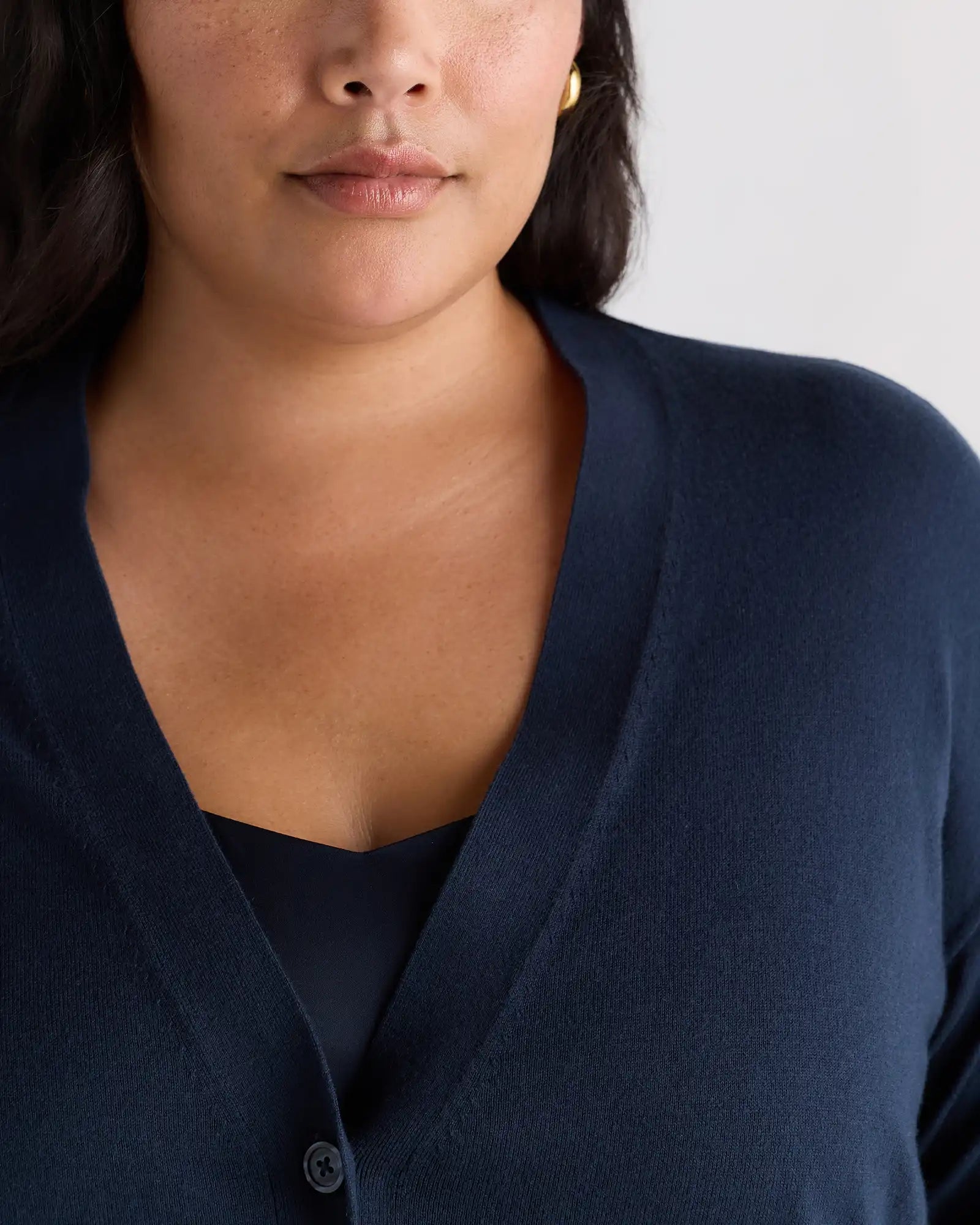 Lightweight Cotton Cashmere Cardigan