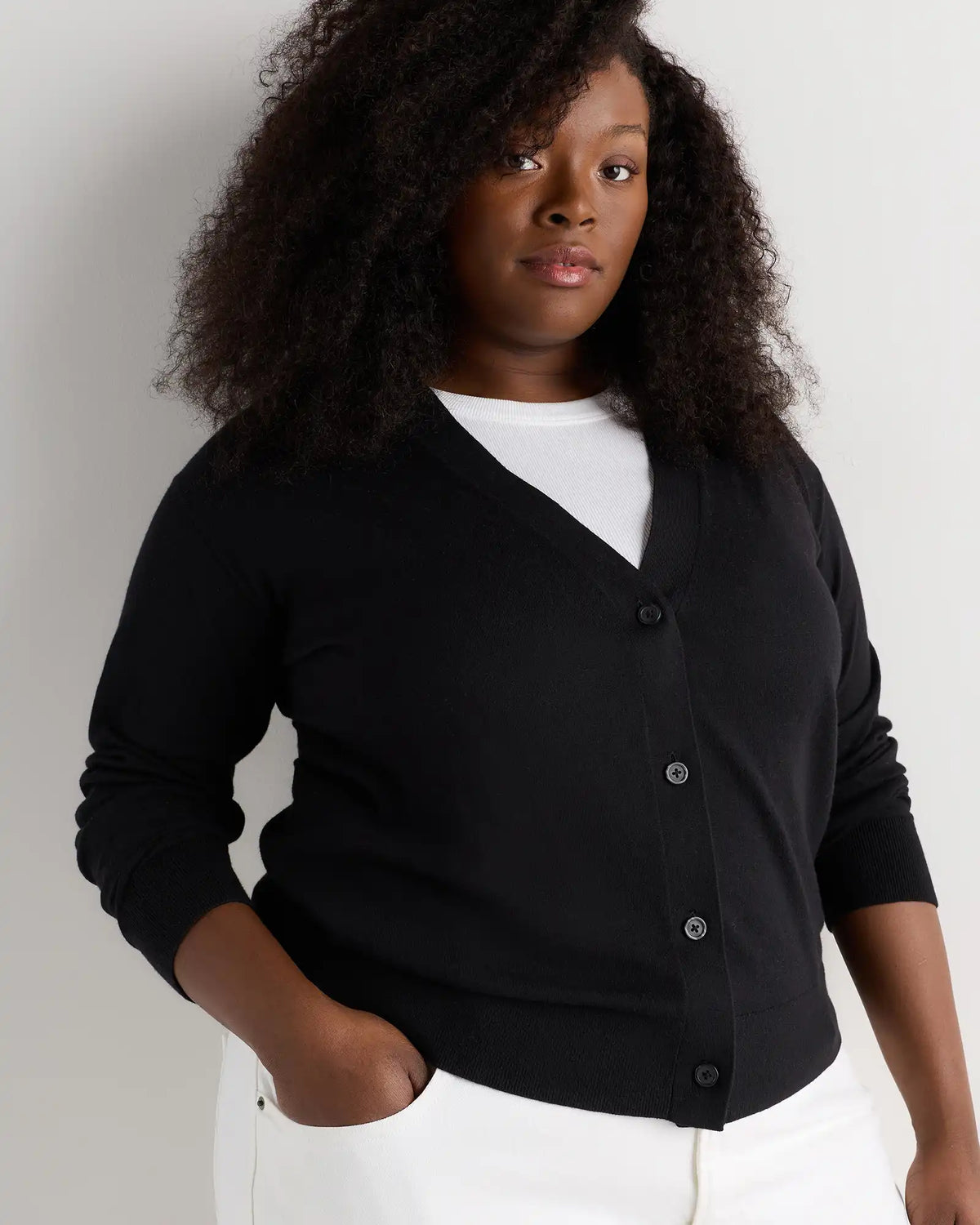 Lightweight Cotton Cashmere Cardigan