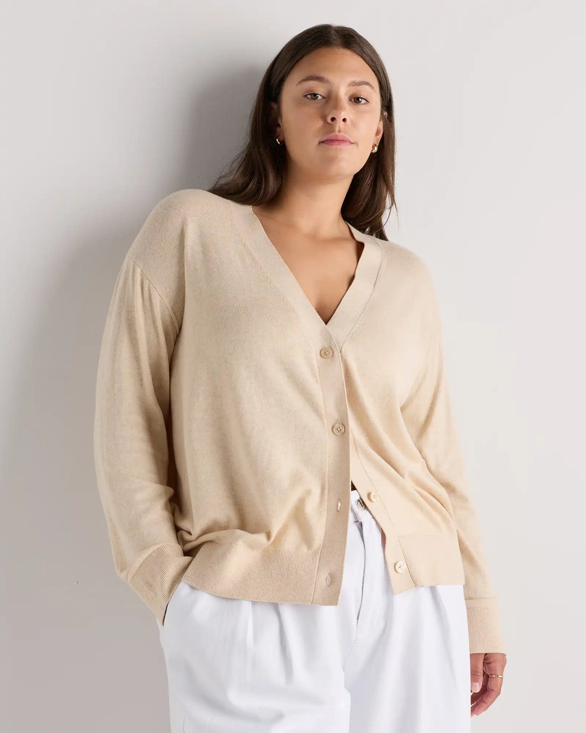Lightweight Cotton Cashmere Cardigan