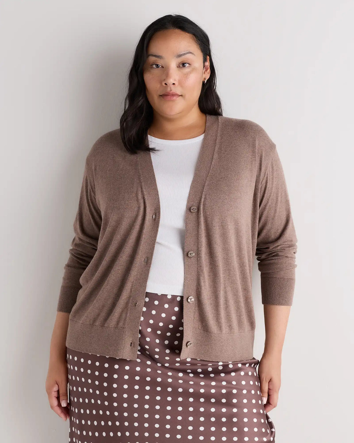 Lightweight Cotton Cashmere Cardigan
