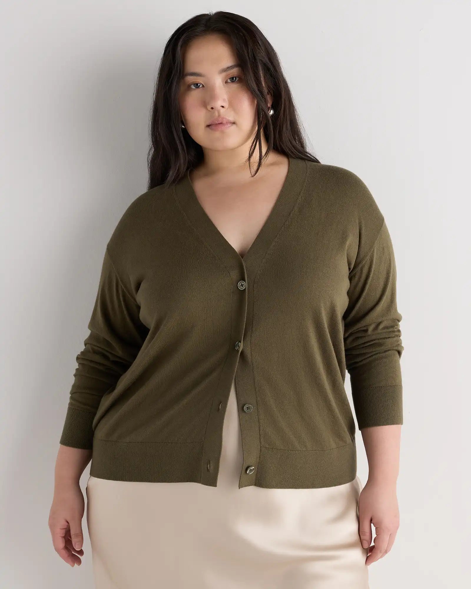 Lightweight Cotton Cashmere Cardigan