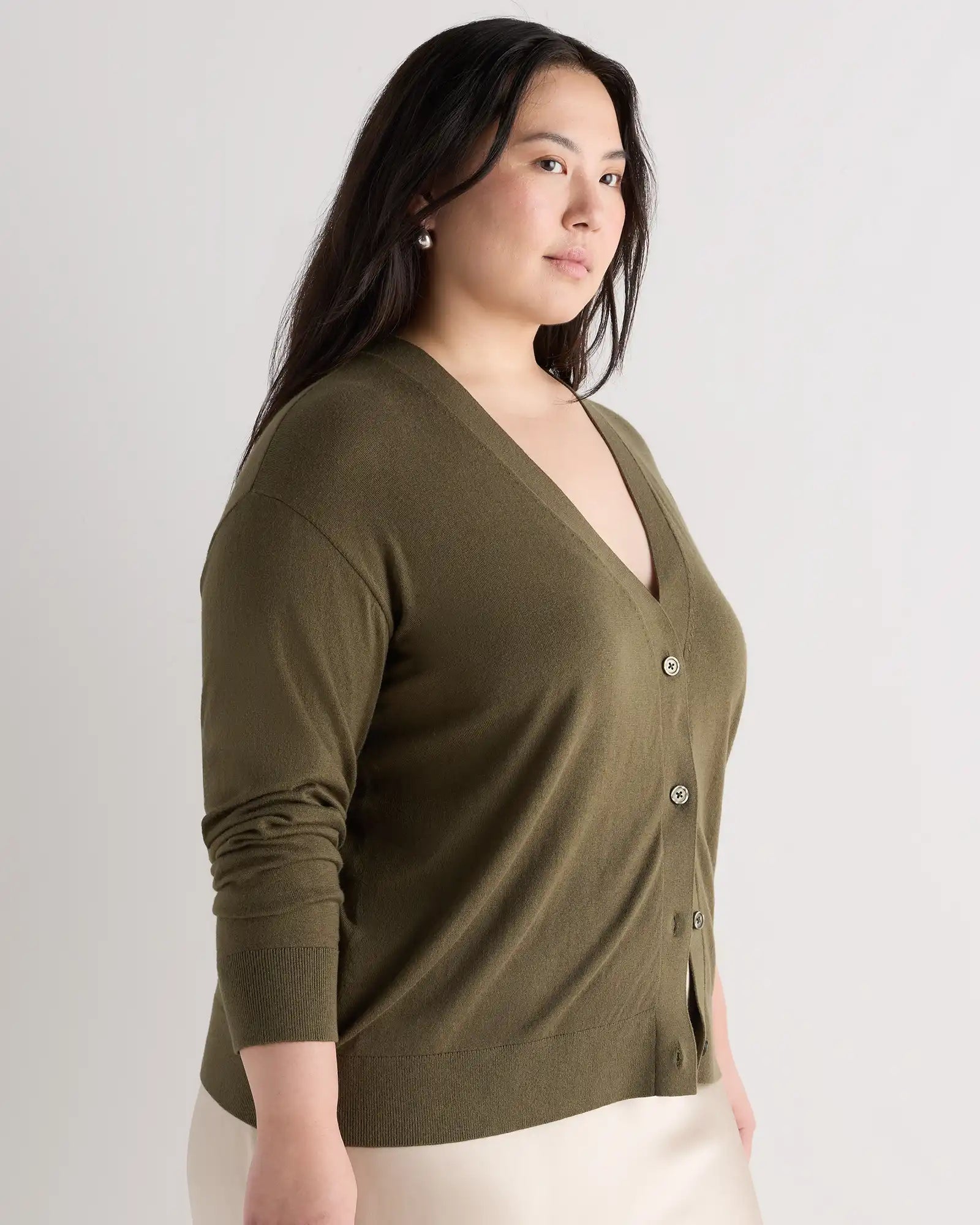 Lightweight Cotton Cashmere Cardigan