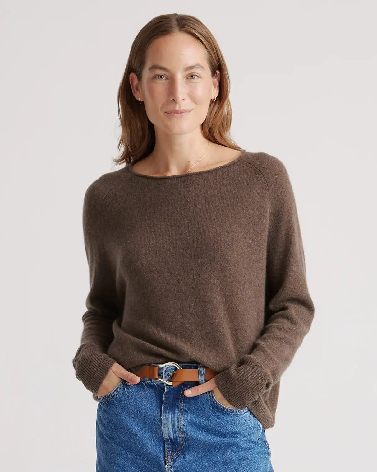 Mongolian Spring Cashmere Boatneck Sweater