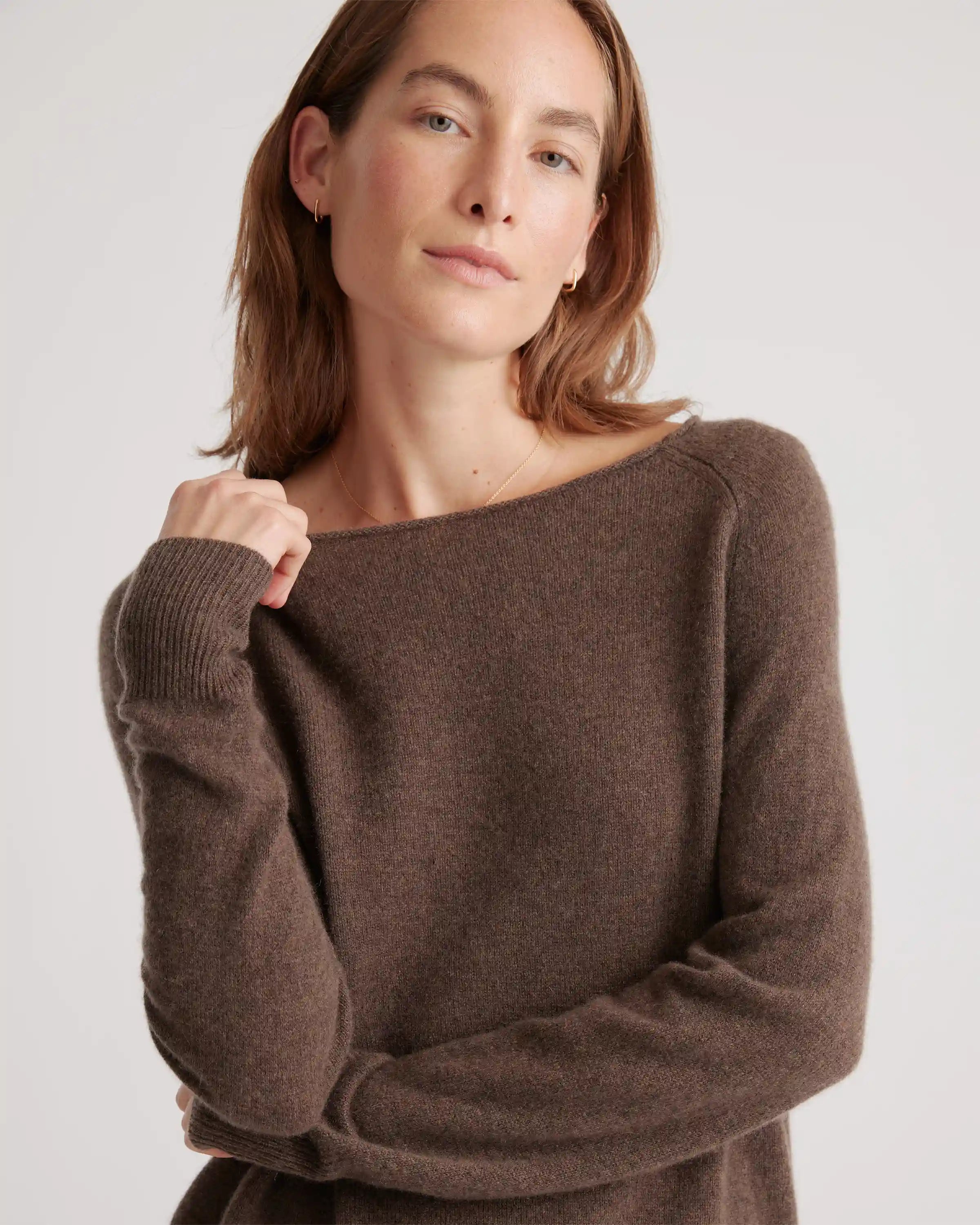 Mongolian Spring Cashmere Boatneck Sweater
