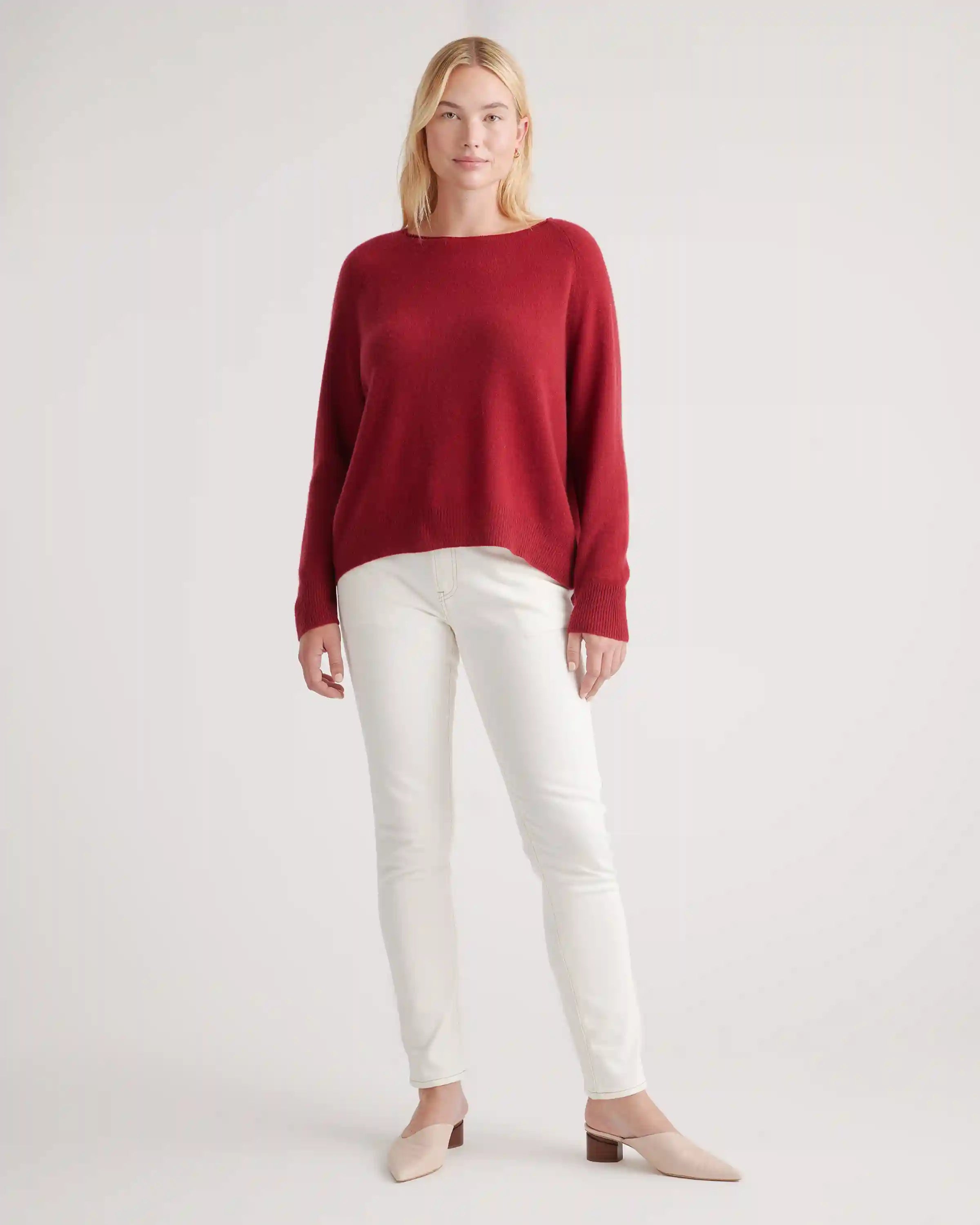 Mongolian Cashmere Boatneck Sweater