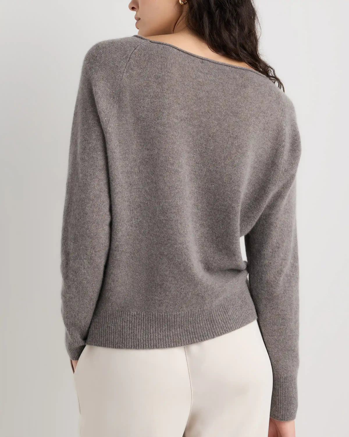 Mongolian Cashmere Boatneck Sweater